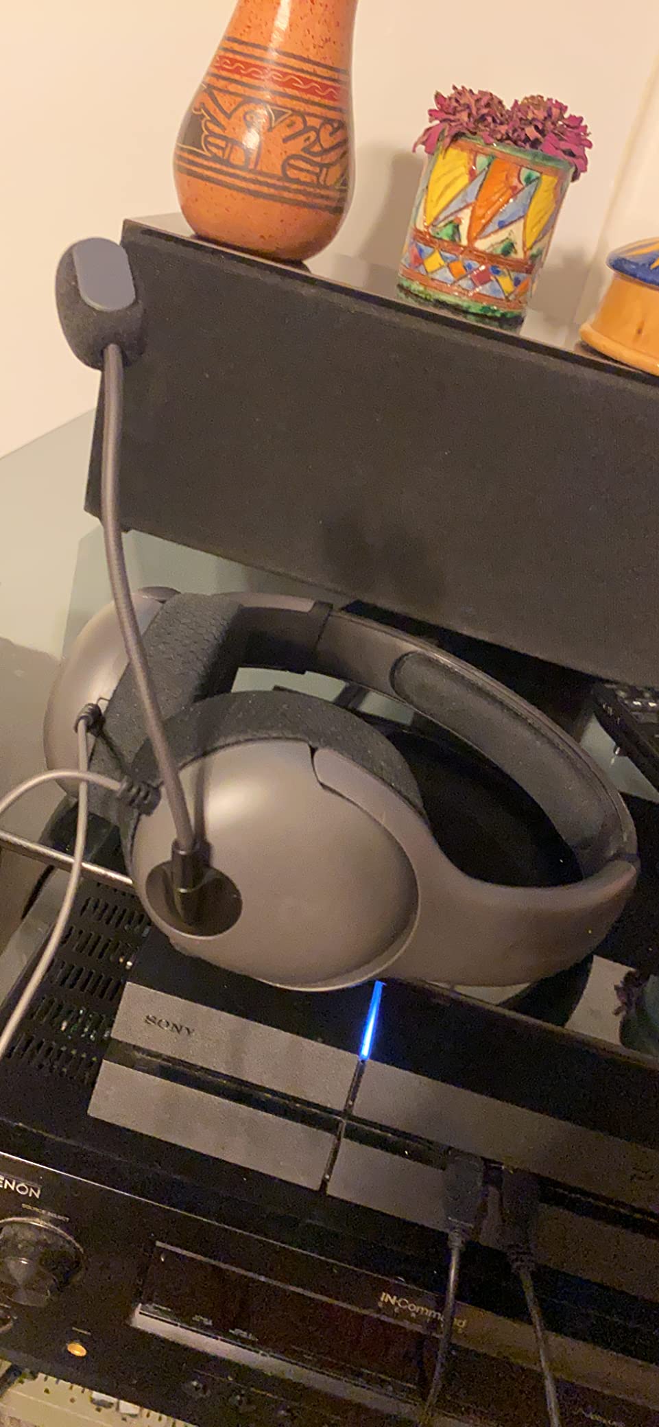 PDP AIRLITE Wired Stereo Gaming Headset, Officially Licensed by Sony PlayStation 5, PS5/PS4/PS3/PC, Lightweight Durable Headphones, 3.5mm Audio Jack, Noise-canceling Flip-to-Mute Mic, Neptune Blue customer photo 1