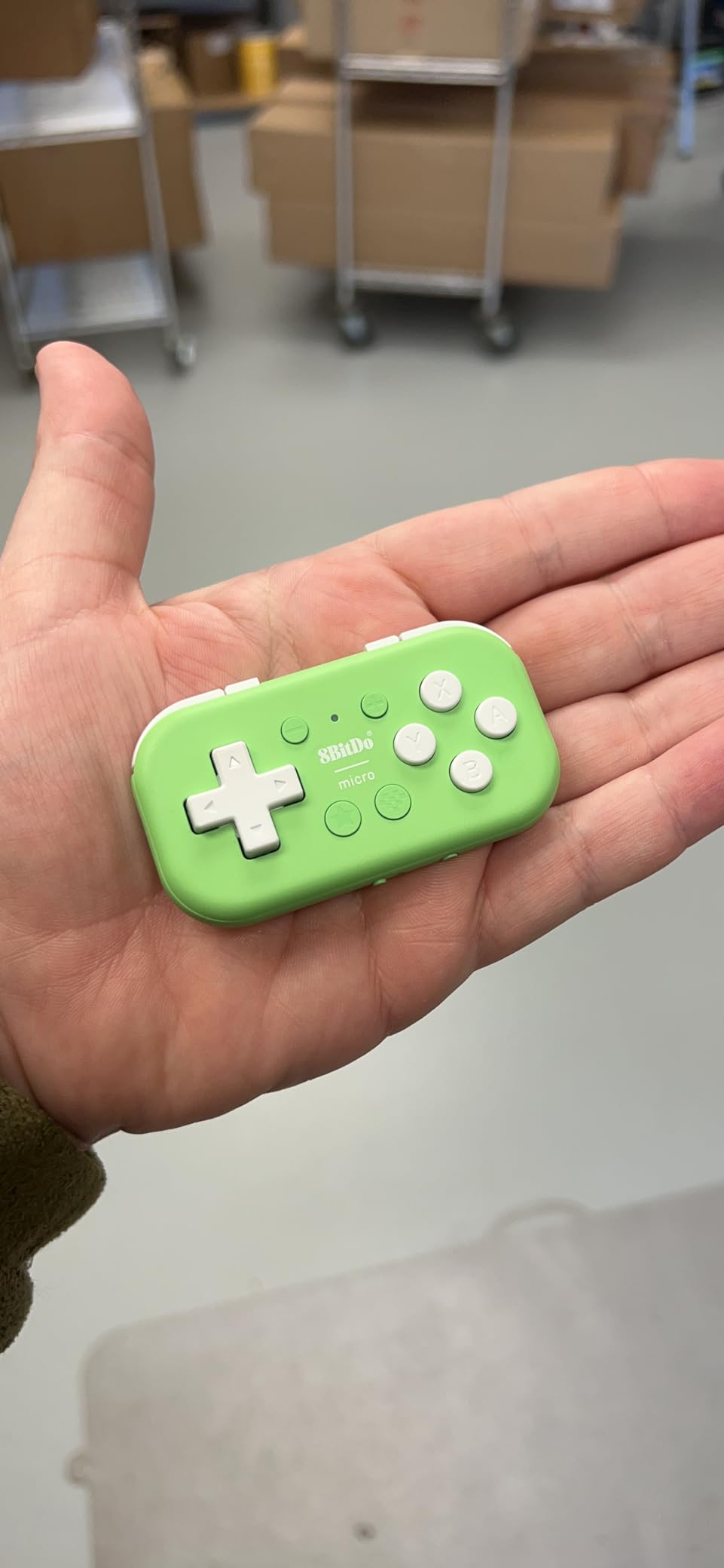 8Bitdo Micro Bluetooth Gamepad Pocket-sized Mini Controller for Switch/Switch 2, Android, and Raspberry Pi, Supports Keyboard Mode (Green) customer photo 2