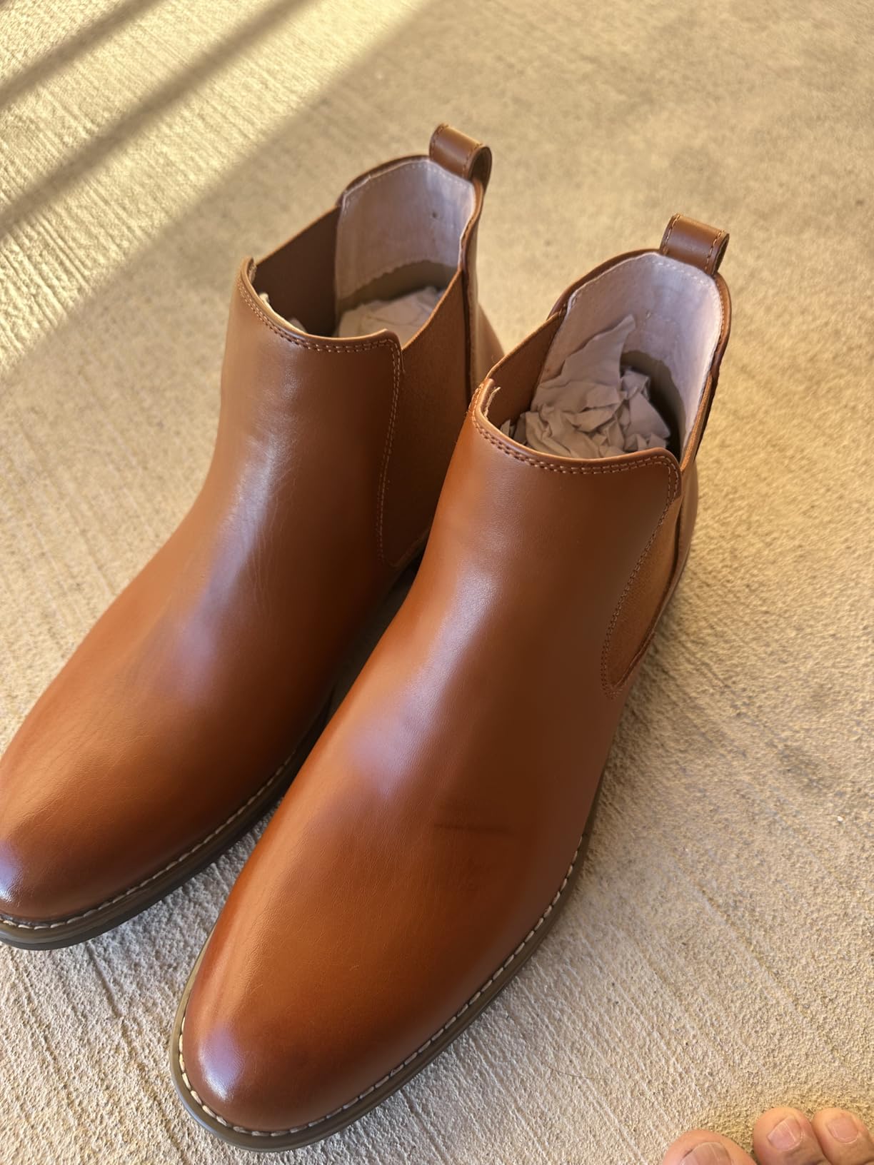 Bruno Marc Men's Classic Chelsea Ankle Dress Boots customer photo 2
