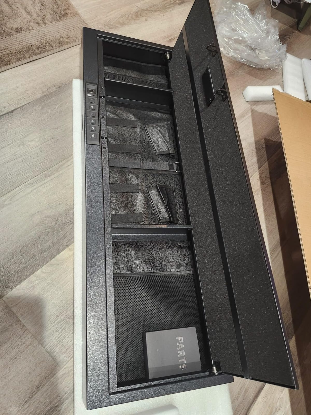 Biometric Gun Safe for Rifle, Shotguns, Pistols, Compact Long Gun Safe, Quick Access Fingerprint Gun Safe Firearm Case - Upgraded Biometric/Keypad/Key Access customer photo 2