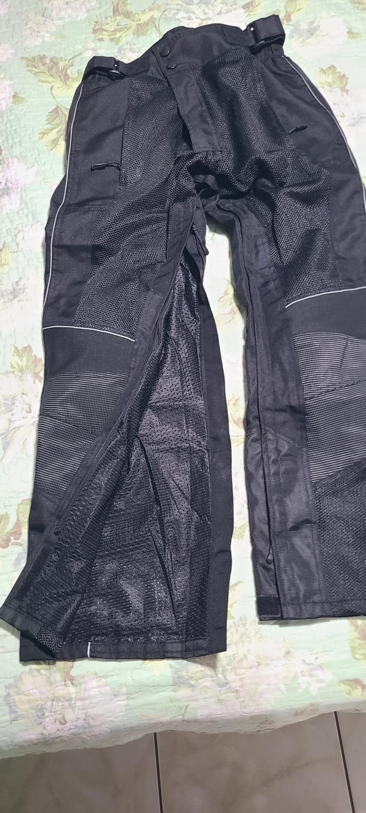 Men’s Motorcycle Mesh Pants Full Leg Zipper Riding Pants powersports Protective Armored Adv CE Over The Boot Motocross Pants customer photo 2
