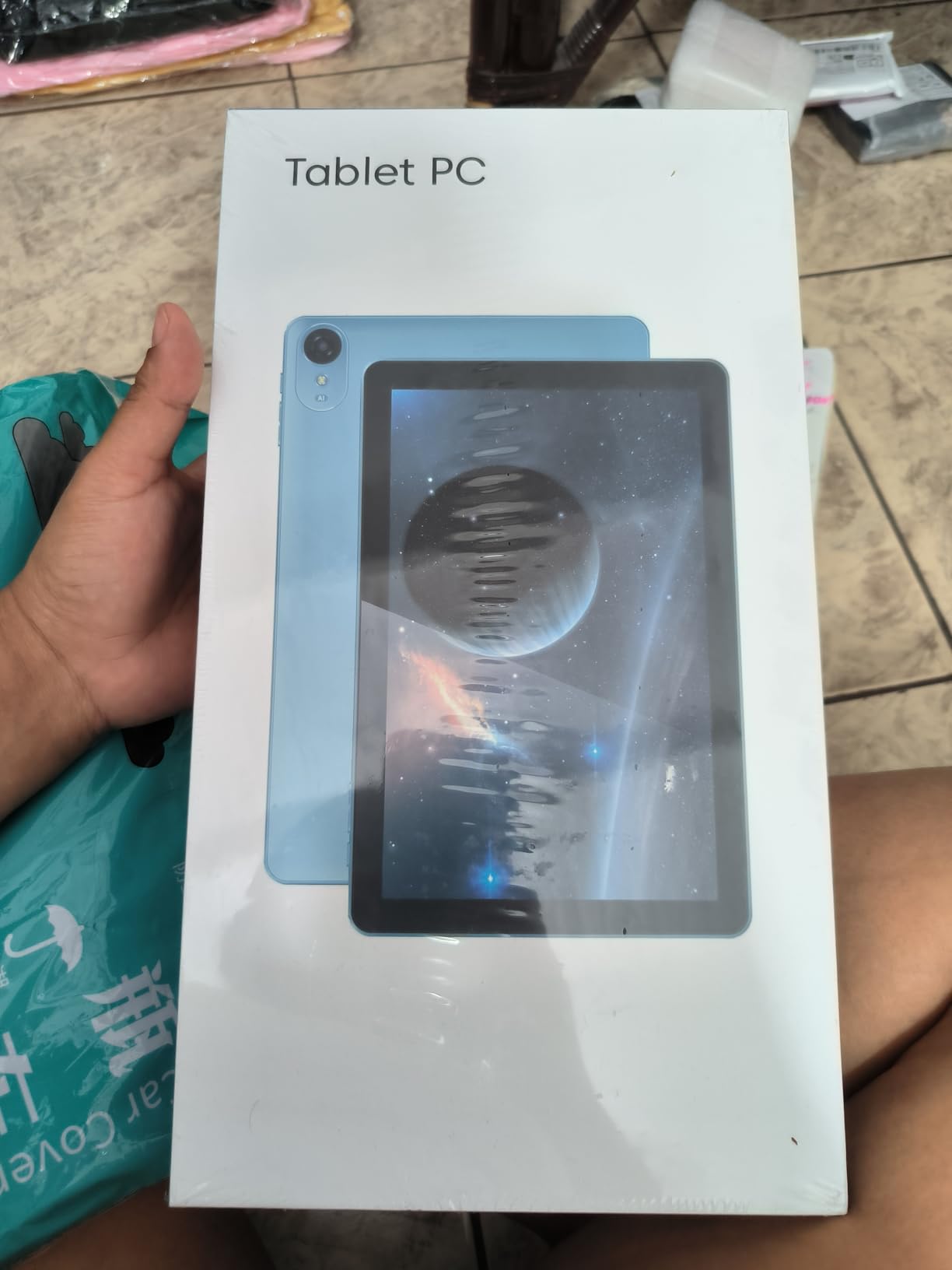 ECOPAD Android 15 Tablet, 10 Inch Tablets with Keyboard Mouse 12GB RAM + 64GB ROM +1TB Expand, 2 in 1 Tableta with WiFi 6 / Bluetooth/GMS Certified/IPS Touch Screen, Black Set customer photo 1