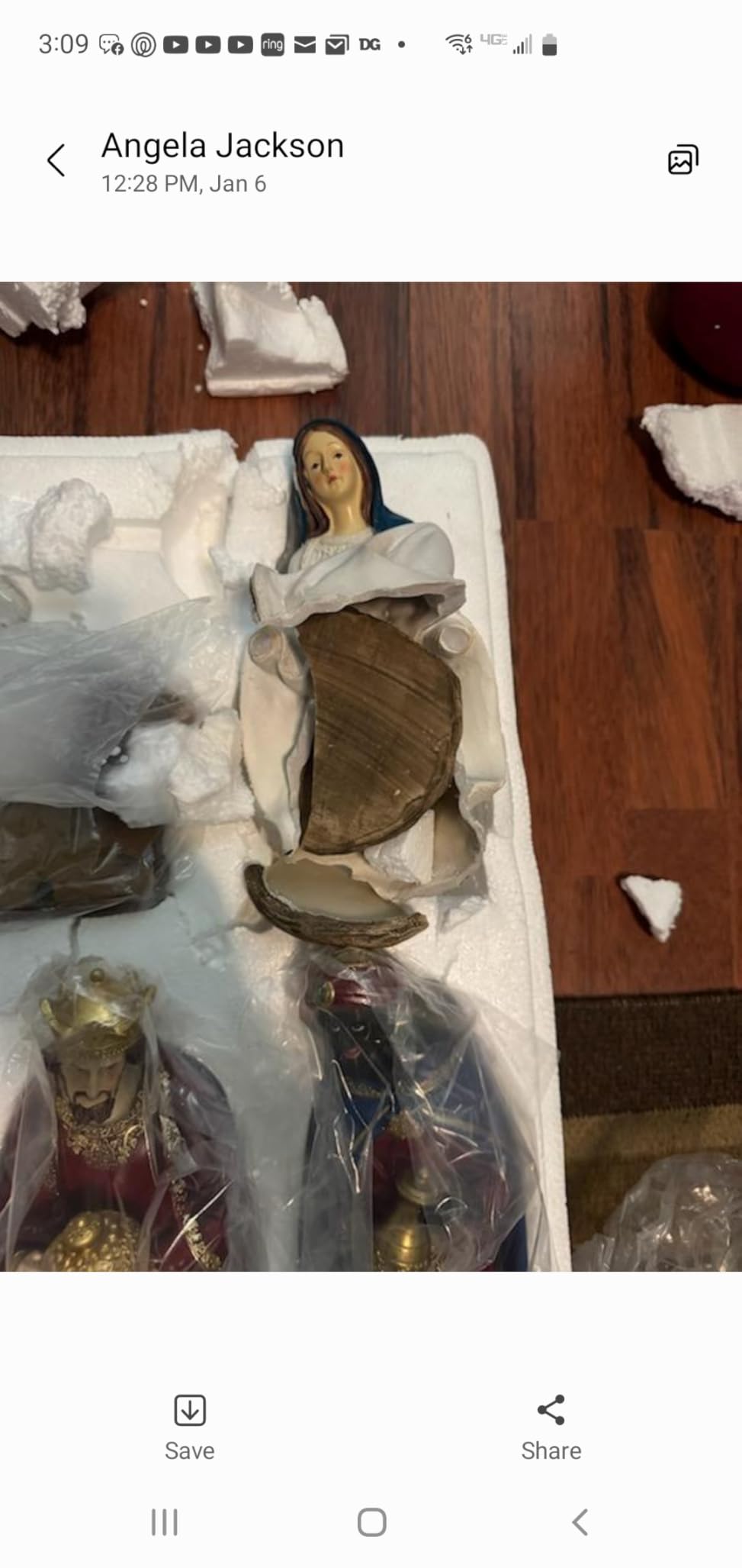 BESBLEE Nativity Sets for Christmas Indoor Set of 13 Pieces 5.9 Inches customer photo 1