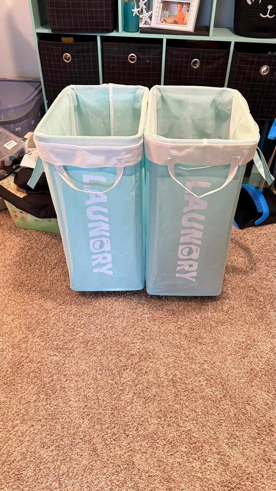 Goodpick 75L Laundry Basket with Wheels & Removable Wash Bag for Dorm customer photo 1