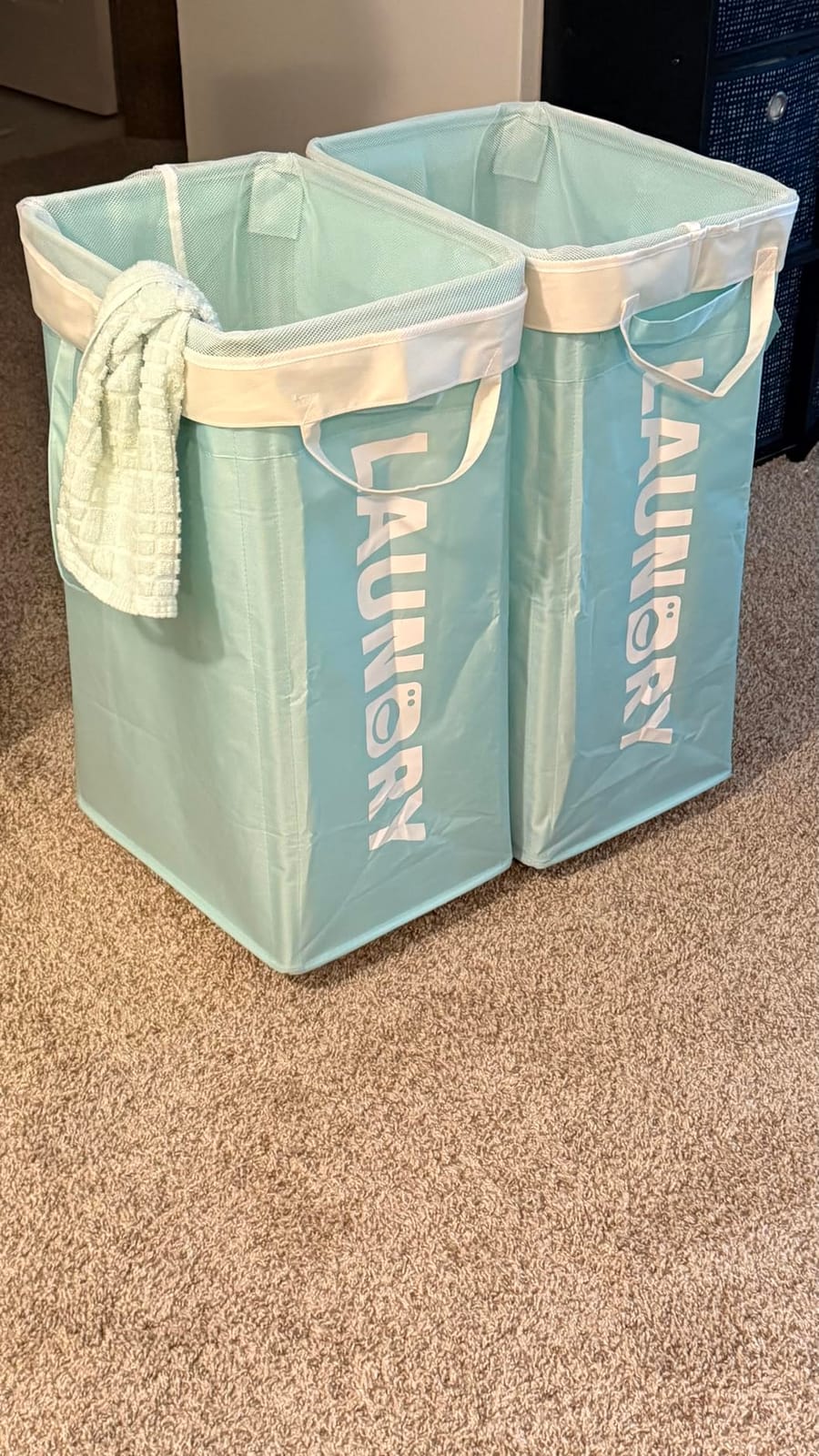 Goodpick 75L Laundry Basket with Wheels & Removable Wash Bag for Dorm customer photo 2
