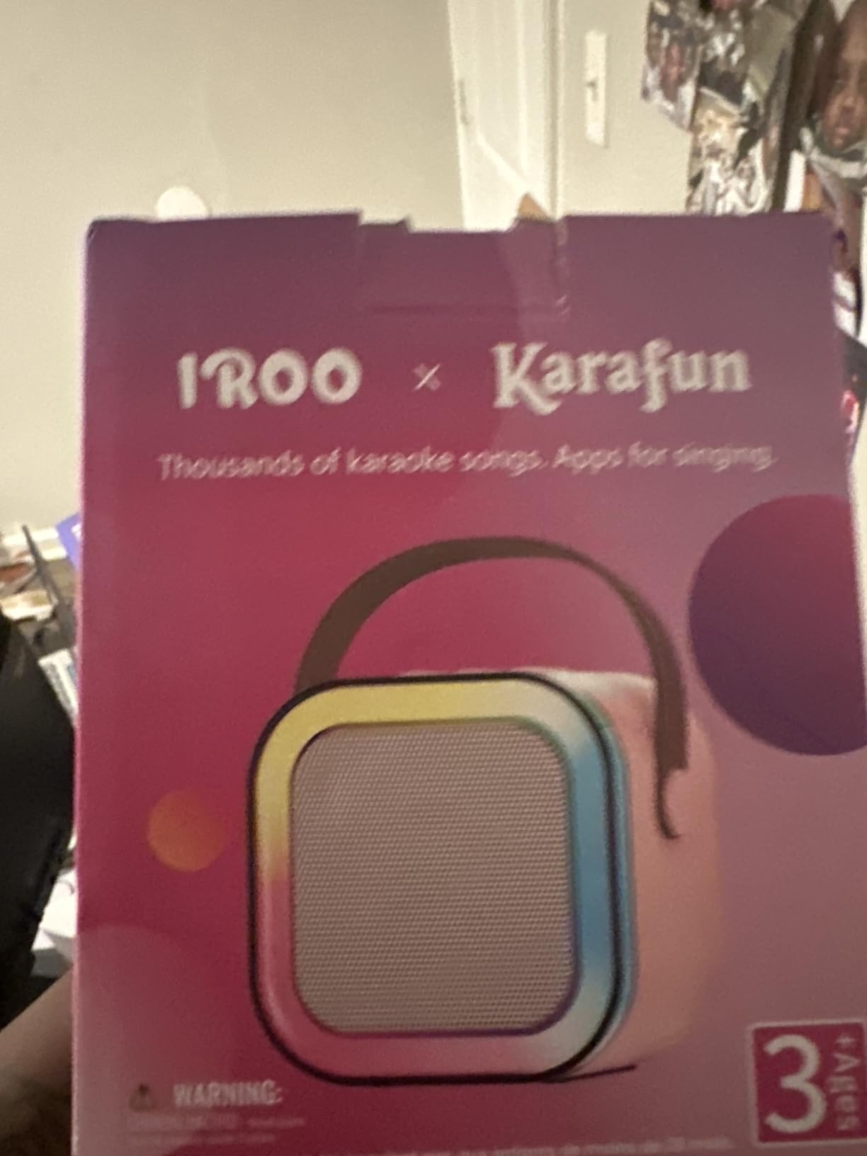 IROO Mini Karaoke Machine for Kids, Birthday Gifts Toys for Girls Ages 3-12 customer photo 2