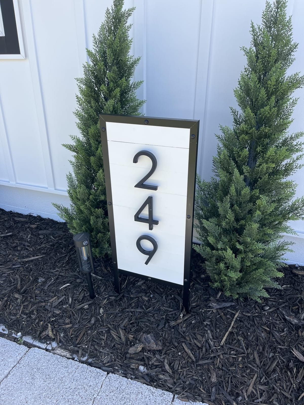 QPMWDBSZ 6 Inch Floating House Number For Outside, Anti-Rust Modern Numbers customer photo 2
