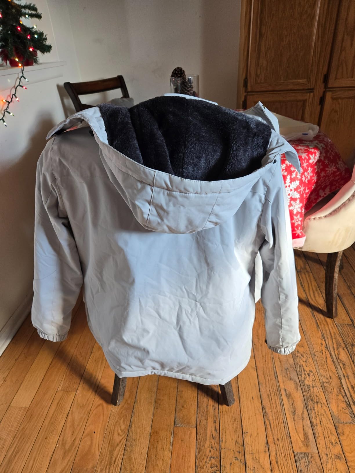 Wulcea Graphene Heated Jacket for Women Fur Lined with Large Capacity Battery Pack customer photo 1
