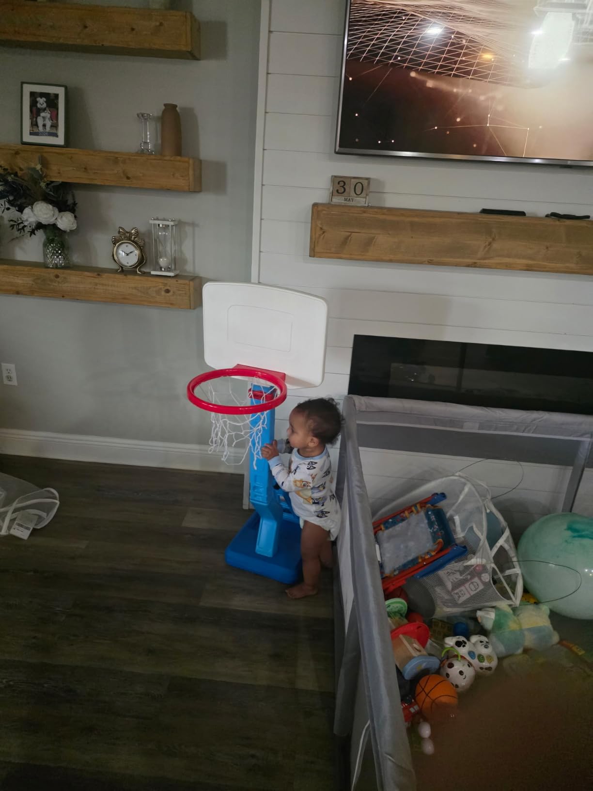 Toddler Basketball Hoop- Mini Kids Basketball Hoops Toy for Indoor Outdoor customer photo 1