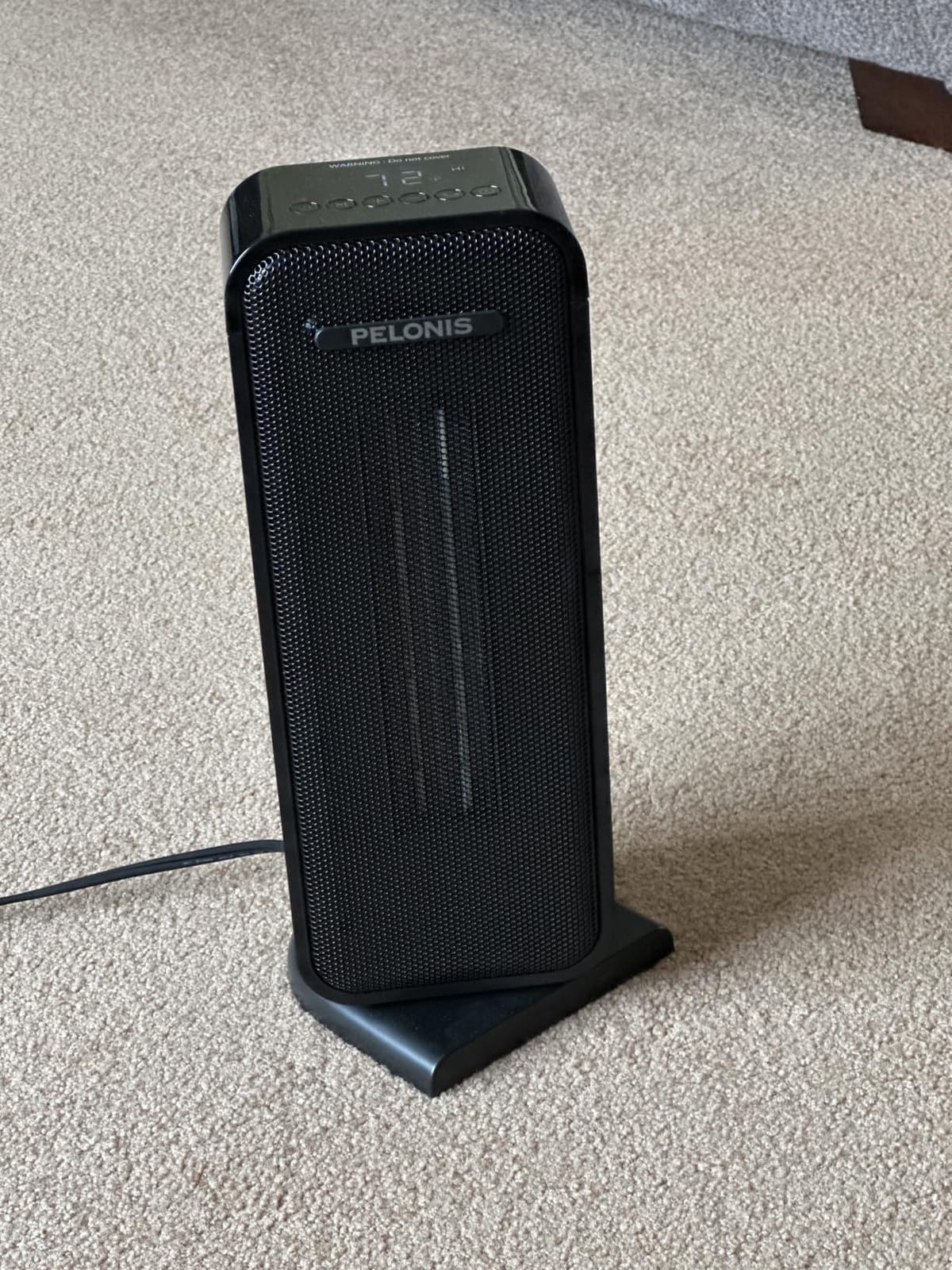 PELONIS 30” Ceramic Tower Space Heater with Adjustable Thermostat for Large Room, 75° Oscillation, Remote Control & 12H Timer, Tip-Over Switch & Overheating Protection, 1500W, PHF15RSAPH30, Black customer photo 1