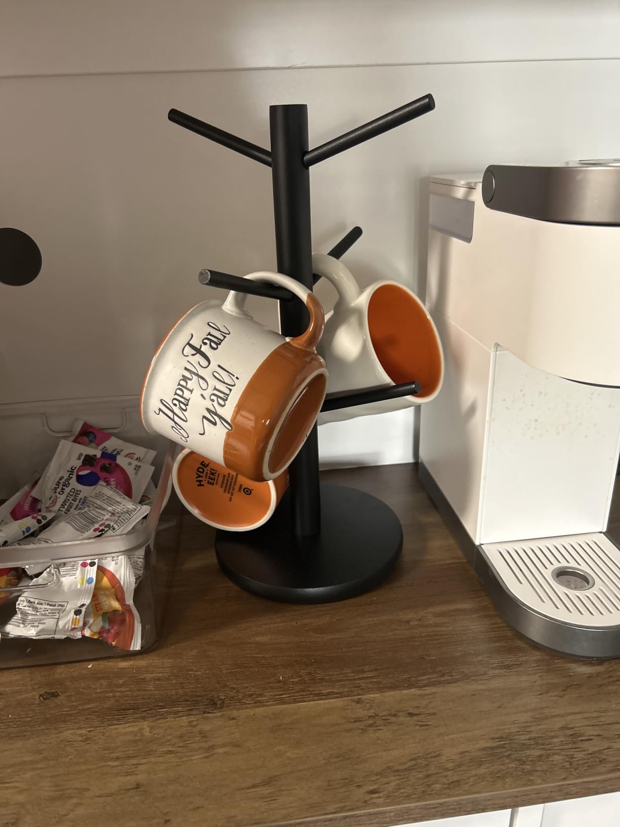MyLifeUNIT Mug Holder Tree, Coffee Cup Holder with 6 Hooks (Brown) customer photo 1