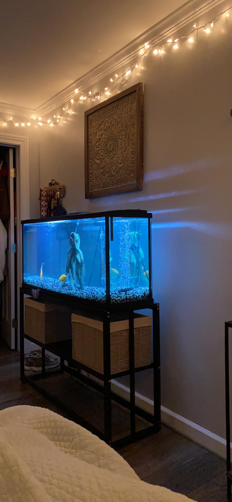 Akenow 55-75 Gallon Fish Tank Stand with Storage Shelf,Aquarium Stand customer photo 1