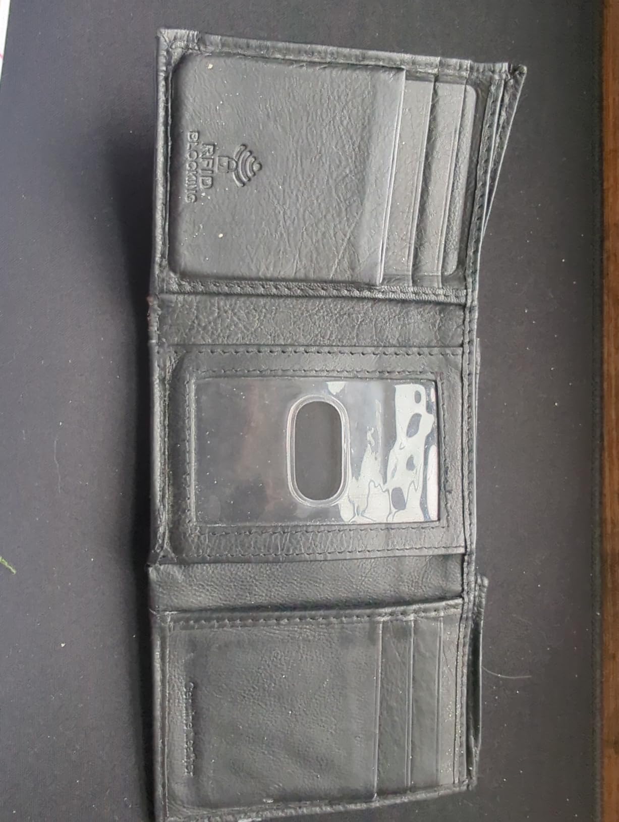 Real Leather Mens Trifold Wallet - RFID Slim Minimalist Front Pocket Gift customer photo 1
