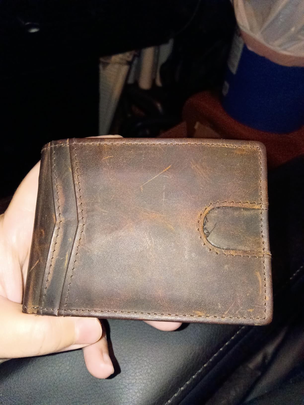 Leather Wallet for Men - Slim RFID Bifold Thin Compact Genuine Cowhide Gift customer photo 1