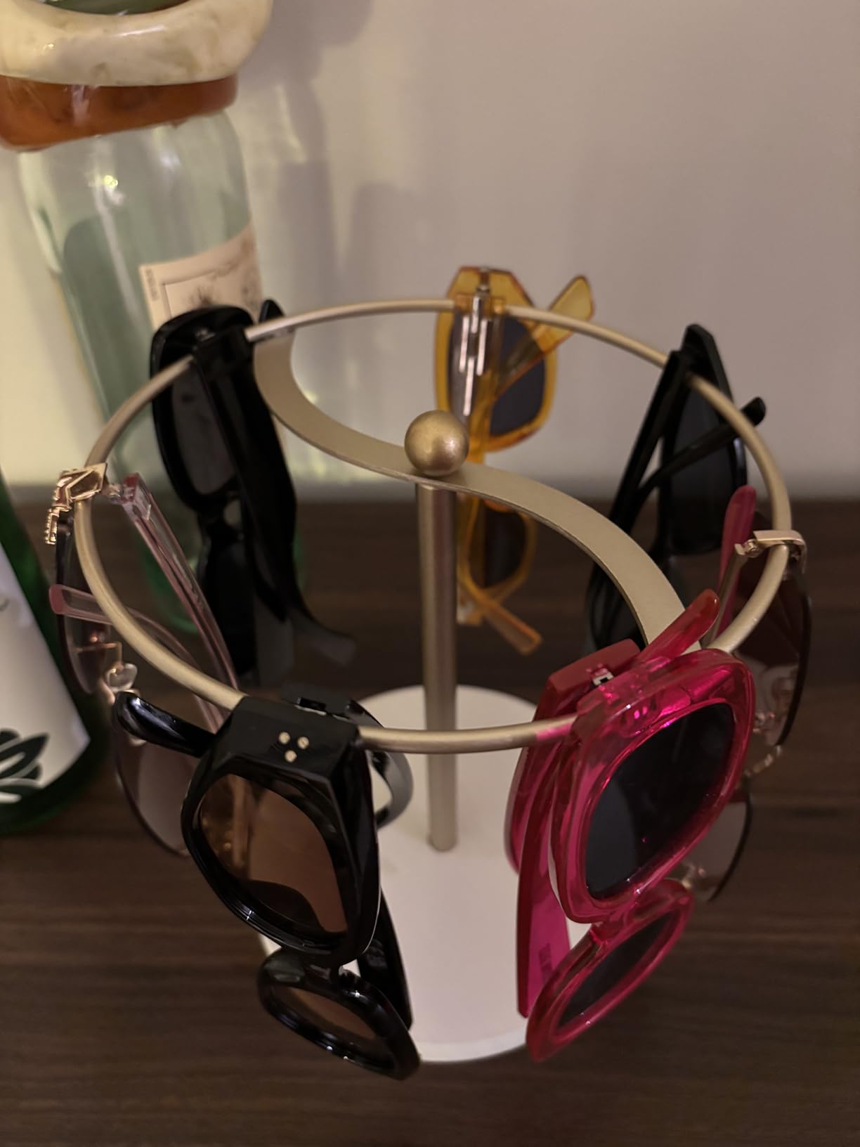 Mkono Sunglasses Organizer, Metal Glass Holder Storage Stand Display 1 Pack customer photo 2