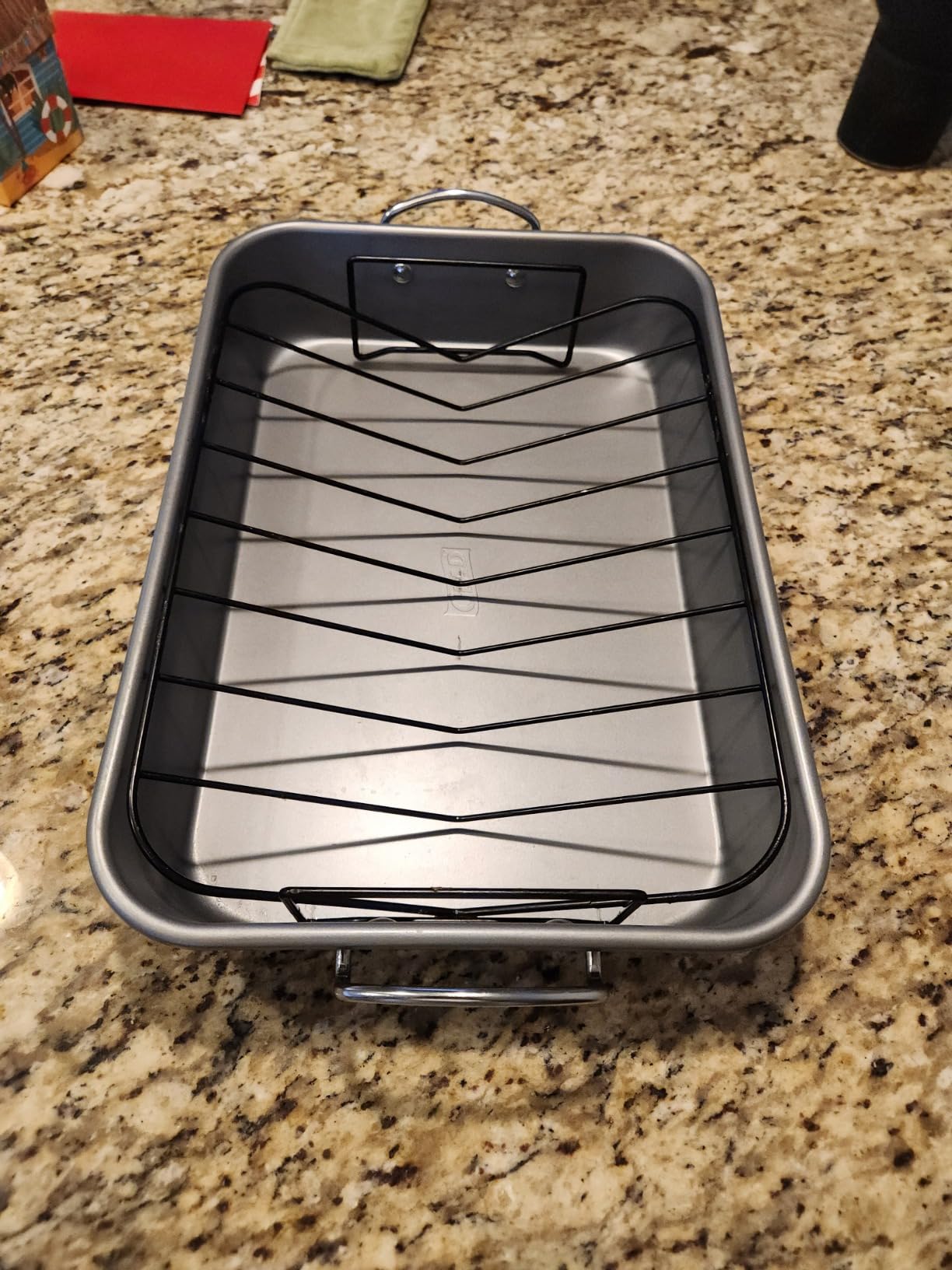 Glad Roasting Pan Nonstick 11x15 - Heavy Duty Metal Bakeware Dish with Rack - Large Oven Roaster Tray for Baking Turkey, Chicken, and Veggies customer photo 2