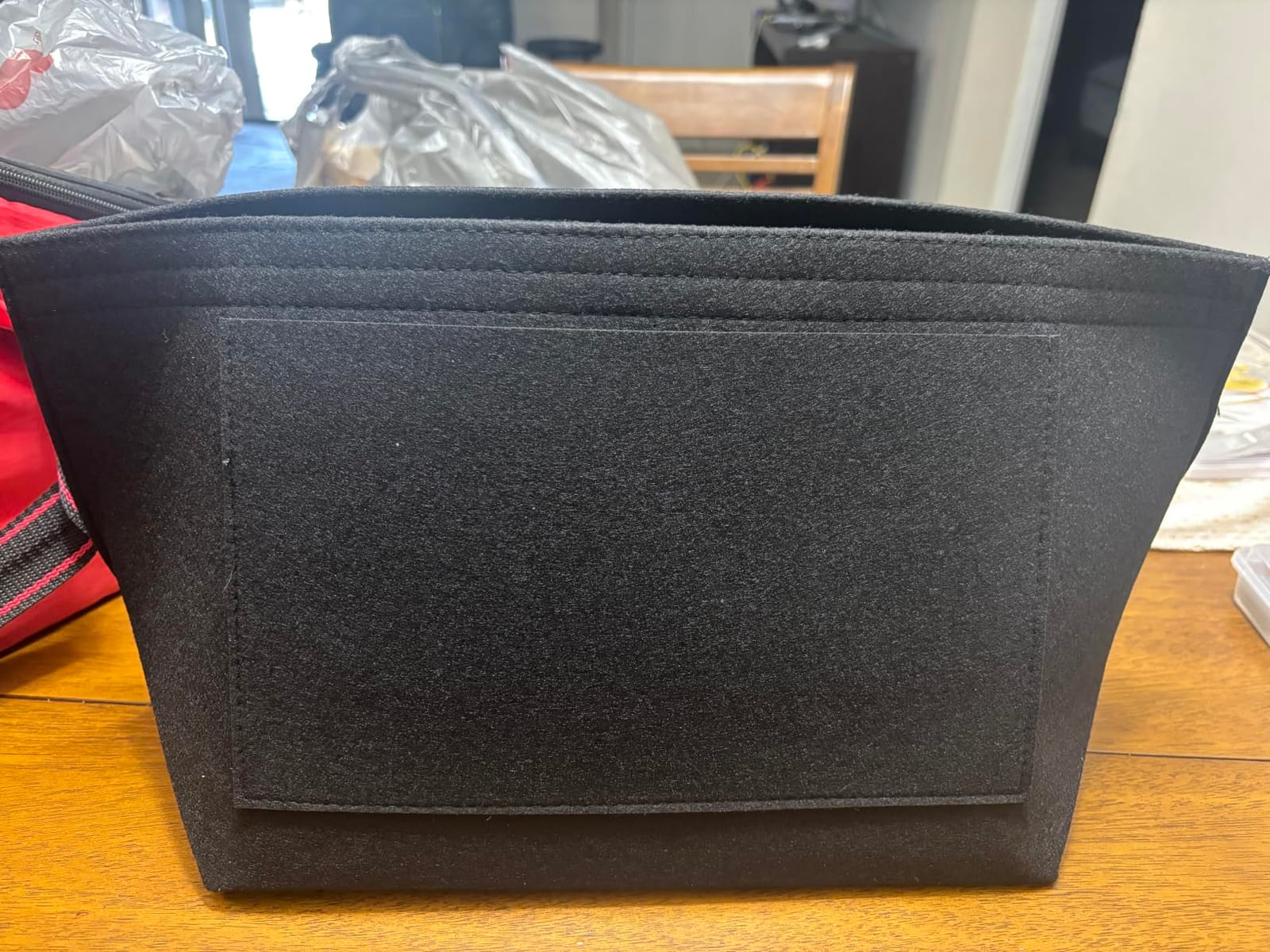 LOUKAYCCI Felt Purse Organizer Insert for Longchamp Le Pliage L Handbag Insert (Large, Black) customer photo 2