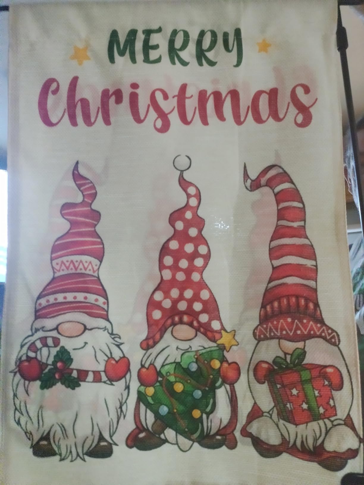 Gnomes Seasonal Garden Flags Set of 12, All Seasons and Holidays, Burlap, 12x18 inch, Double Sided, Fade Resistant, Outdoor Decor customer photo 1
