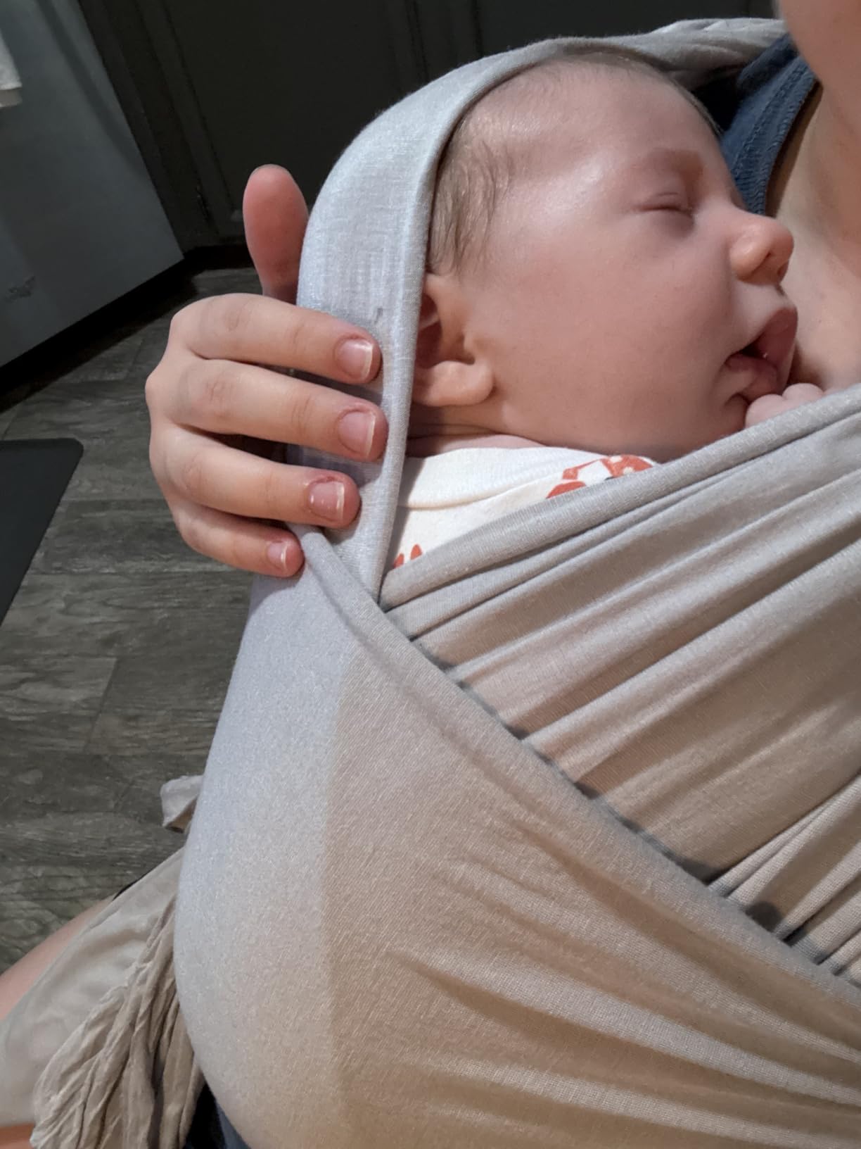 WeeSprout Baby Wraps Carrier - Perfect Child Sling for Newborn and Infant, Enhances Bonding, Soft and Breathable, Ideal for Babywearing customer photo 1