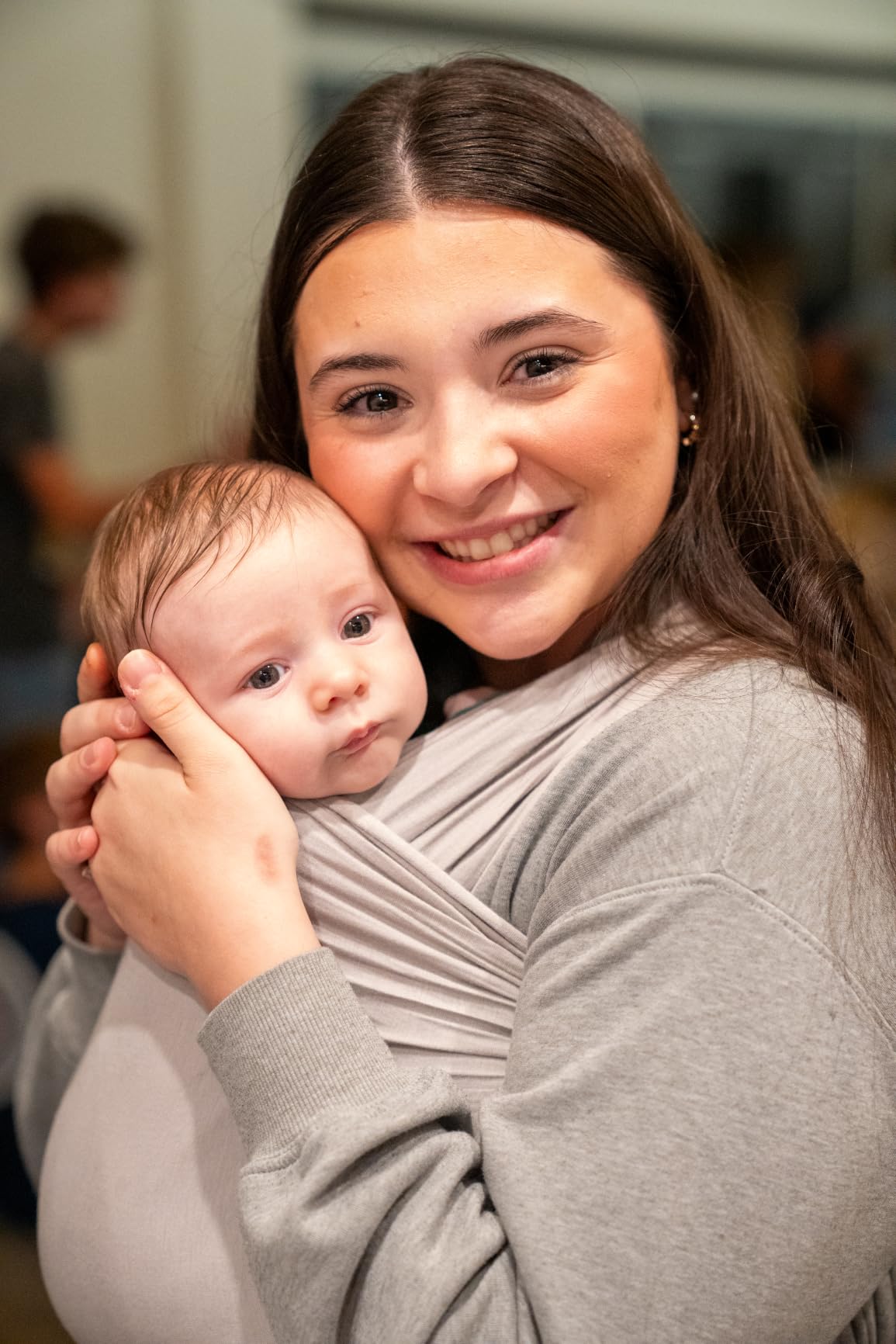 WeeSprout Baby Wraps Carrier - Perfect Child Sling for Newborn and Infant, Enhances Bonding, Soft and Breathable, Ideal for Babywearing customer photo 2