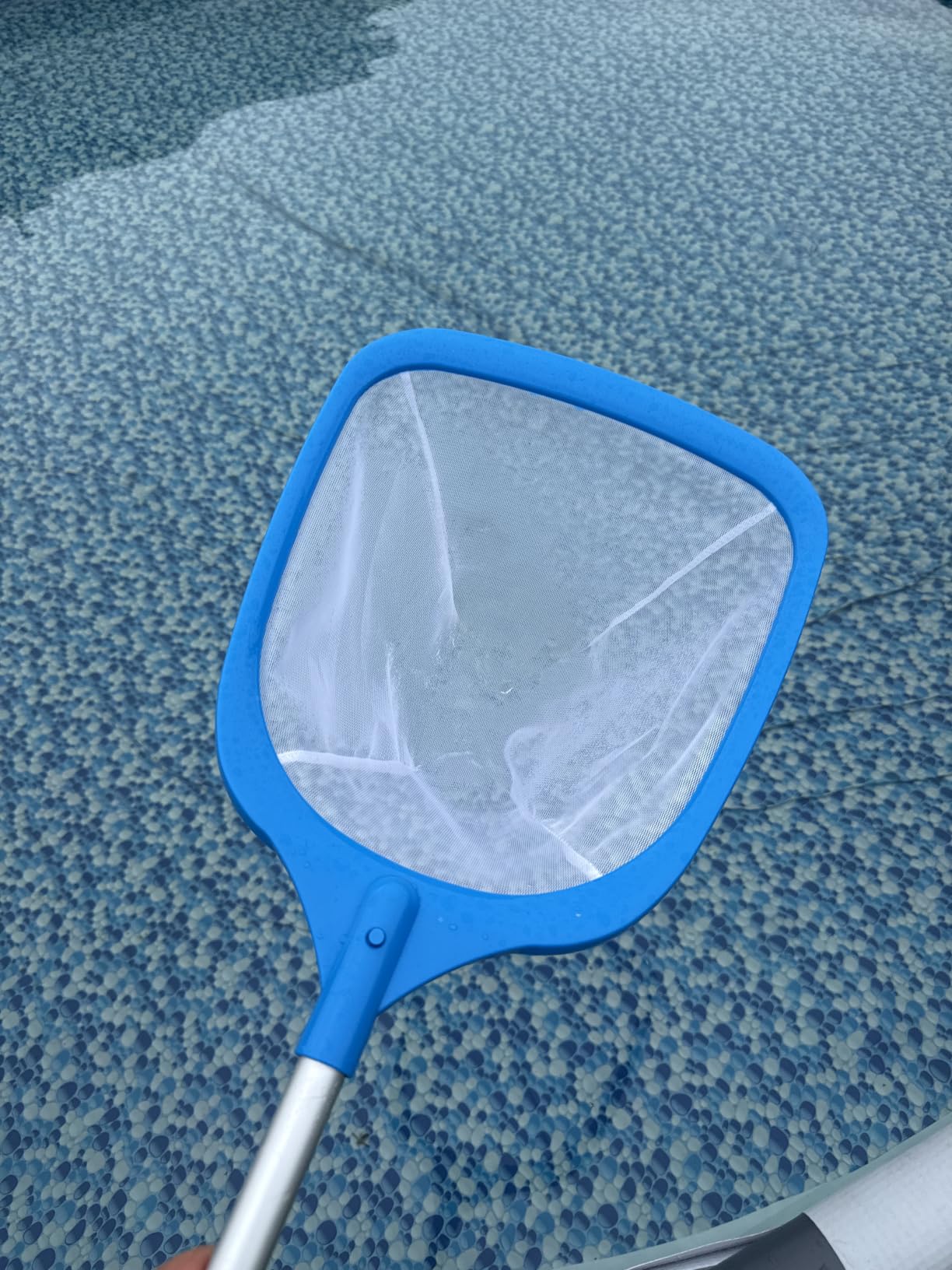 TidyMister Pool Skimmer Hot Tub Skimmer Spa Net with 12'' Aluminum Pole Ultra Fine Mesh Pool Net Accessories Leaf Skimmer for Small Pools Fine Debris customer photo 2