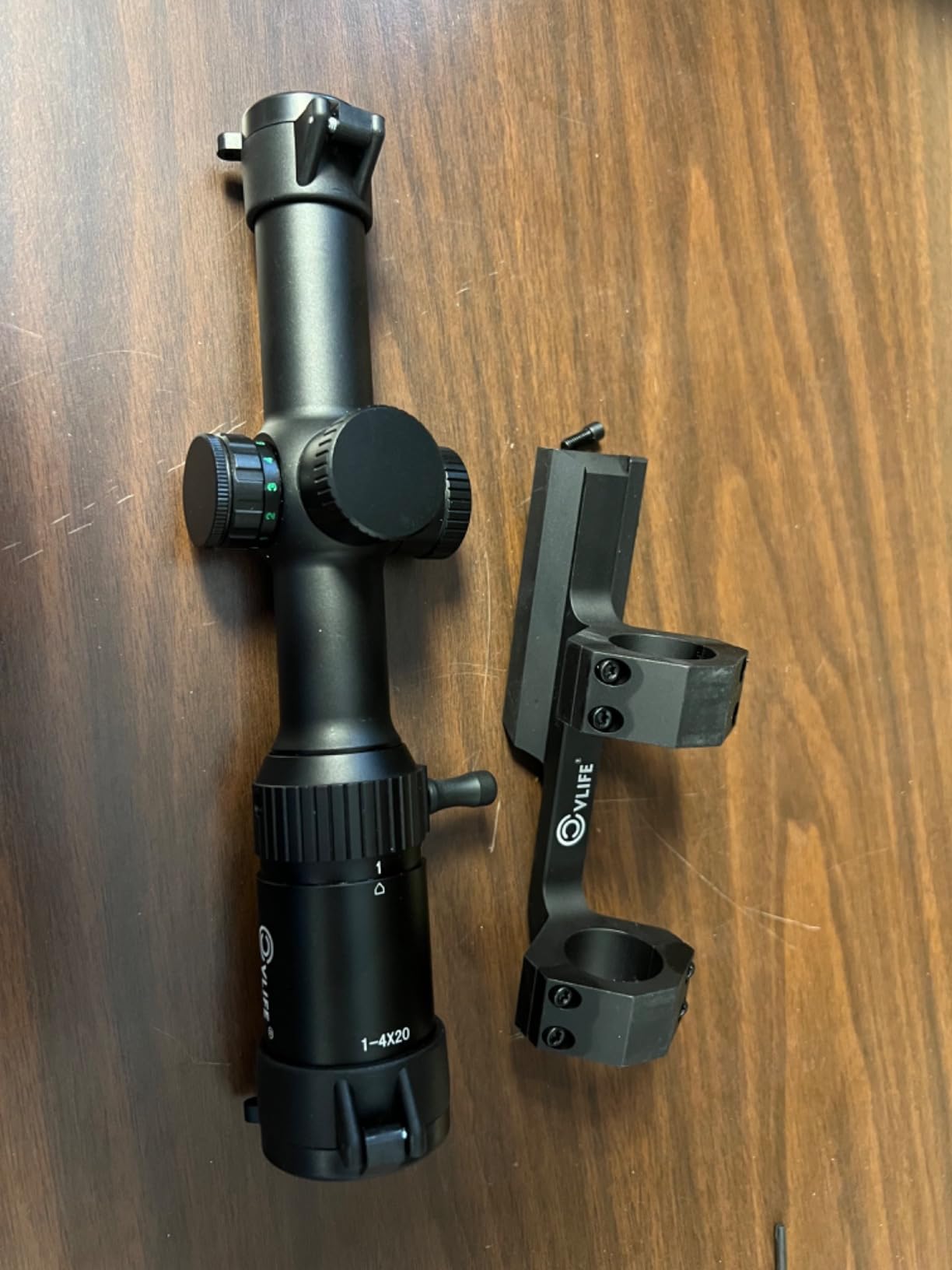CVLIFE JackalHowl 1-4x20 LPVO Rifle Scope with Cantilever Mount, Illuminated Reticle Rimfire Scope Compact Riflescope with Zero Reset for Hunting customer photo 2