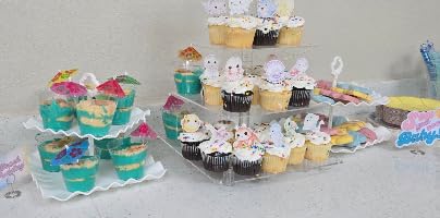 Pack of 11 NWK Cake Stand Set of Cupcake Stand, Tray & Table Cloth (White) customer photo 1