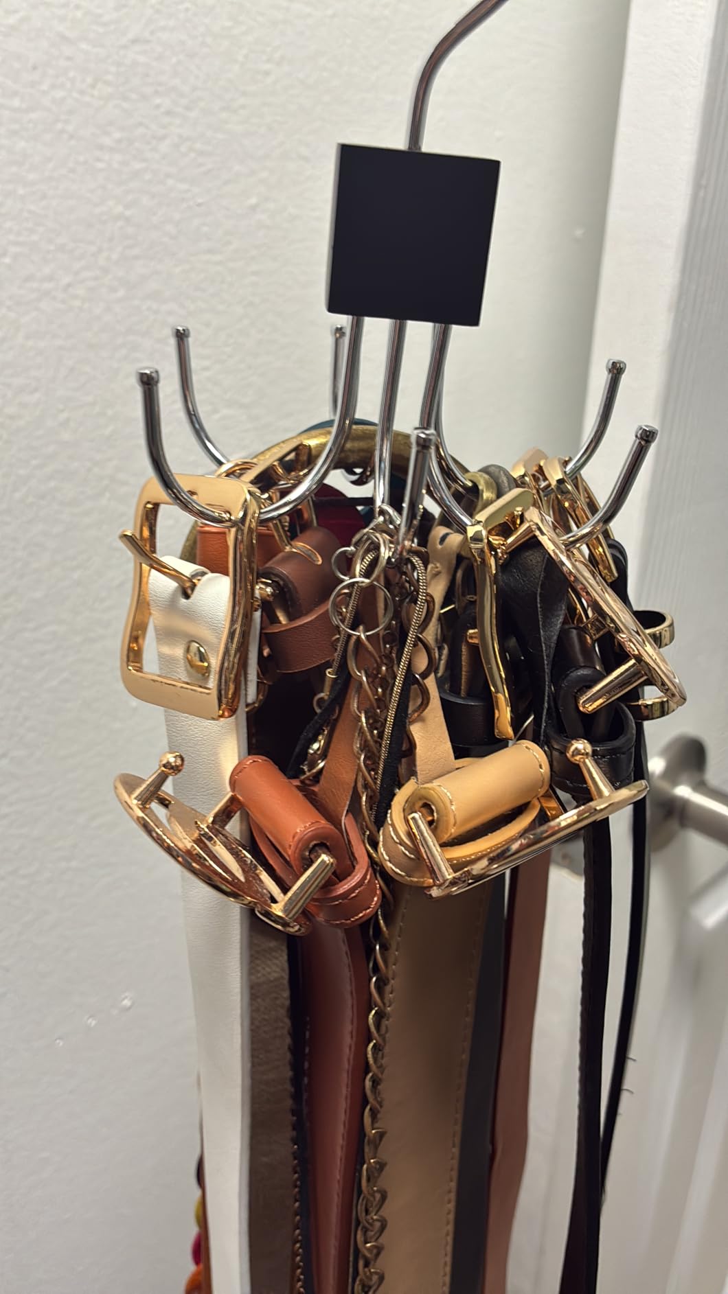 Belt Hanger, 2PCS Belt Organizer for Closet 360° Rotatable customer photo 1