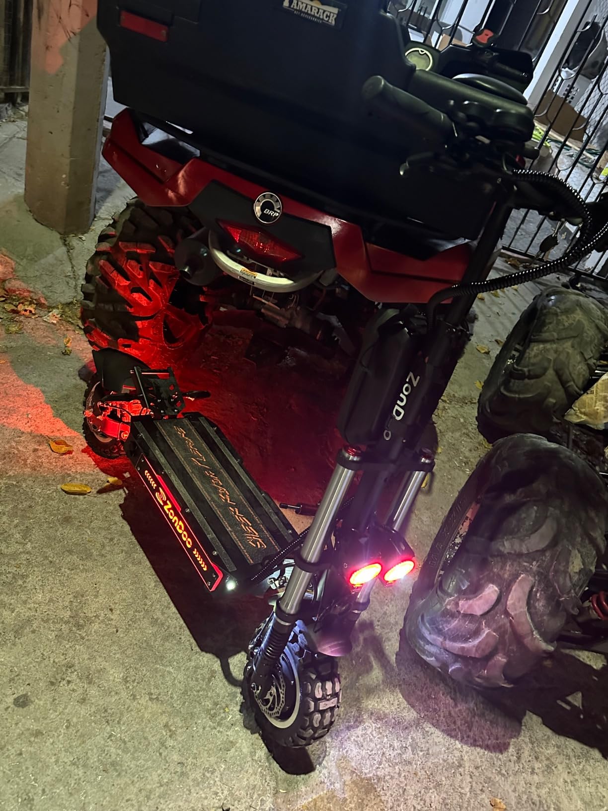 ZonDoo ZO03 Plus Electric Scooter Adults 55MPH Fast 6000W Dual Motors 60 Miles Long Range Off Road All Terrain Oil Hydraulic Brake Dual Suspension E Scooter with Seat & Damper customer photo 1