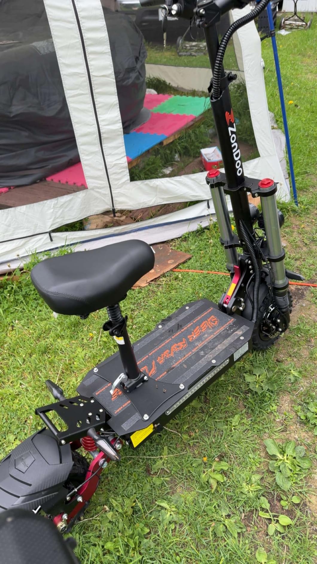 ZonDoo ZO03 Plus Electric Scooter Adults 55MPH Fast 6000W Dual Motors 60 Miles Long Range Off Road All Terrain Oil Hydraulic Brake Dual Suspension E Scooter with Seat & Damper customer photo 2
