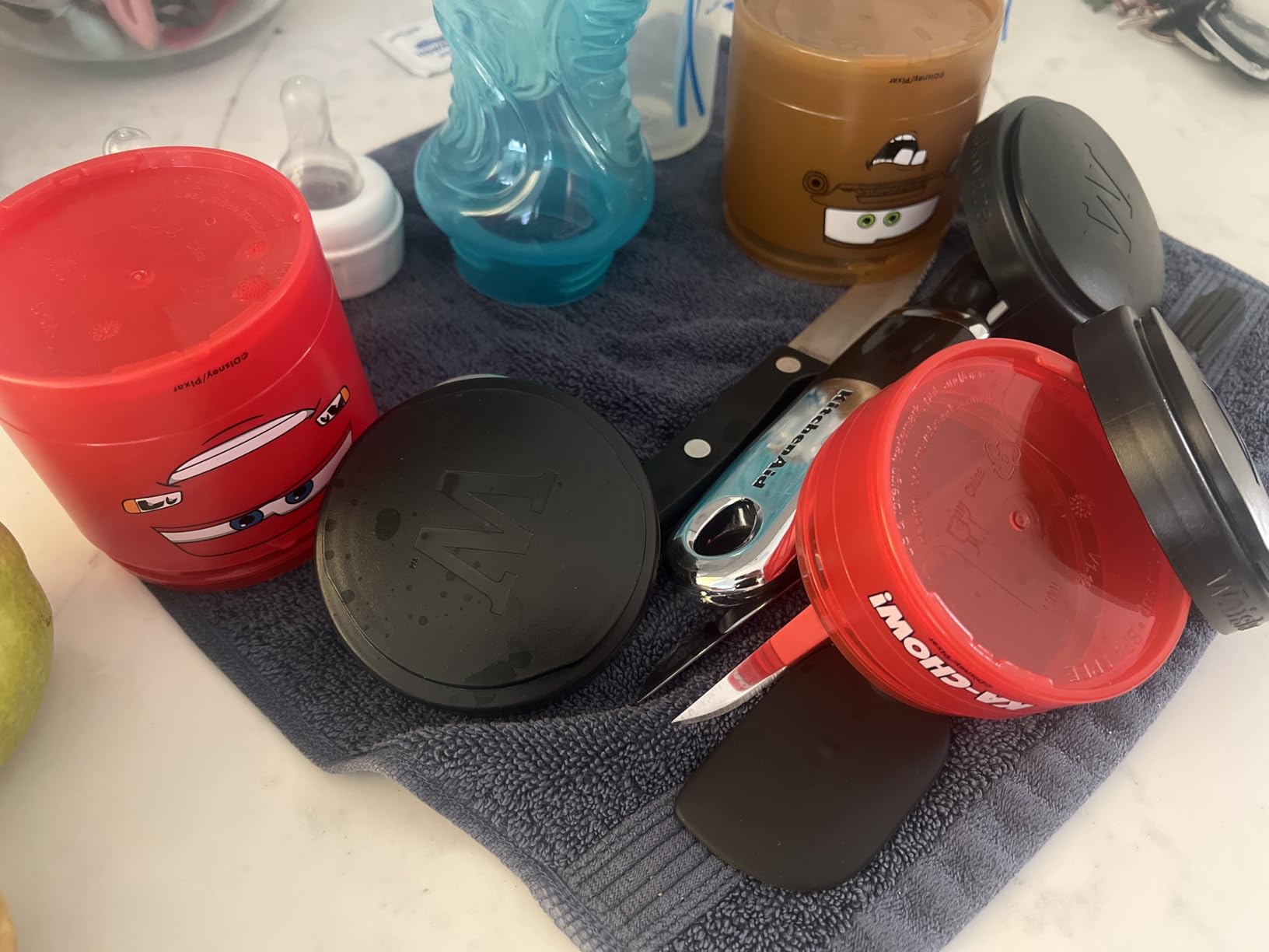 Whiskware Marvel Spider-Man Snack Containers 3 Stackable Cups, Peter Parker customer photo 1