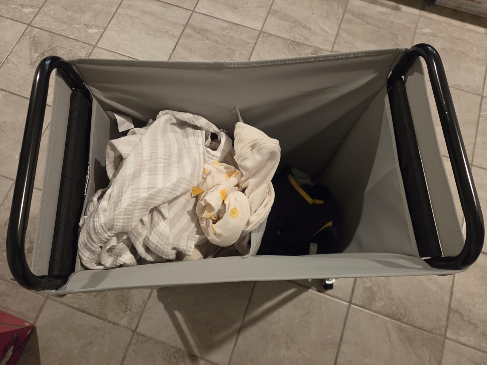 STO STO Laundry Hamper 2 Section, 100L Rolling Laundry Sorter Cart with Removable and Washable Liner Bag, Clothes Hamper with Wheels and Metal Handle for Laundry Room and Bedroom customer photo 1