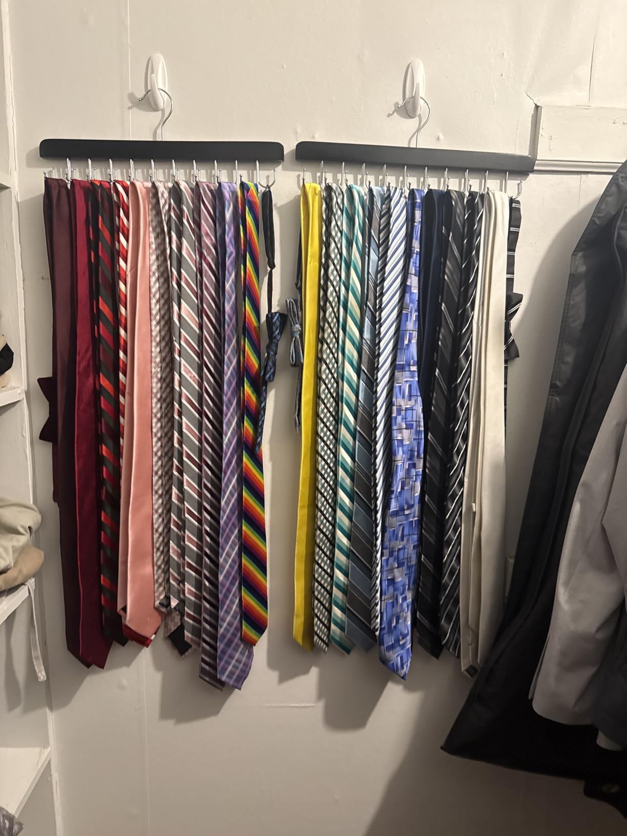 TOPIA HANGER 20 Hooks 2 in 1 Belt Tie Hanger Max 30 Belts 30 Ties Capacity customer photo 1