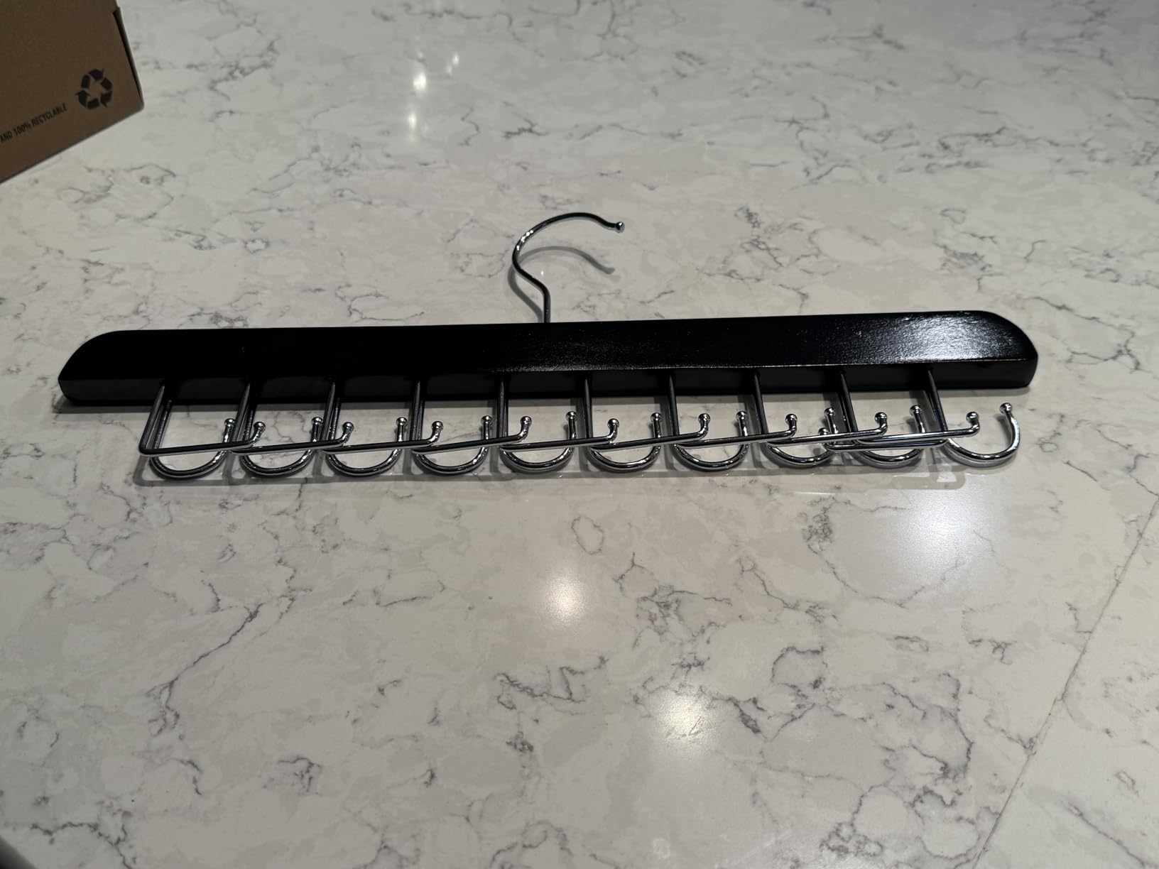 TOPIA HANGER 20 Hooks 2 in 1 Belt Tie Hanger Max 30 Belts 30 Ties Capacity customer photo 2