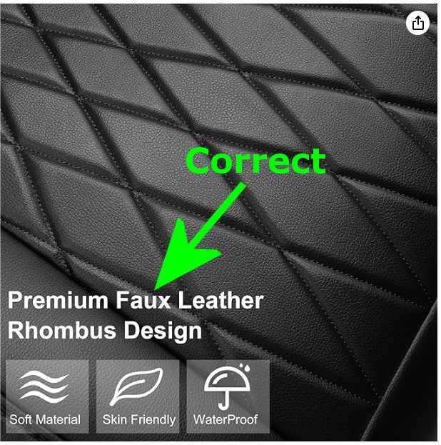 CAR PASS 2 Pack Leather Front Car Seat Covers, Bottom Seat Covers Full Wrapped with Storage Pocket, Anti-Slip Leather Seat Protectors, Waterproof Seat Cushion Pad Universal Fit Sedan SUV Truck, Black customer photo 2