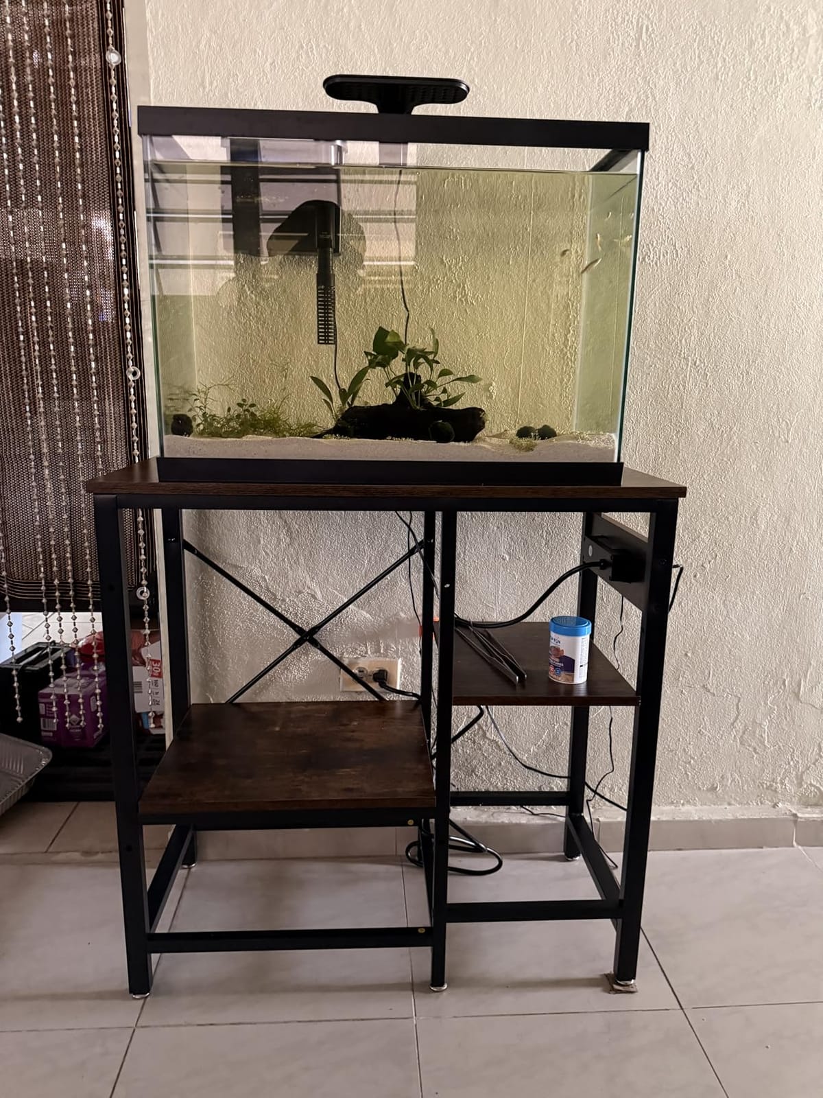 Bestier 20-29-37 Gallon Fish Tank Stand with Power Outlet, Rustic Brown customer photo 1