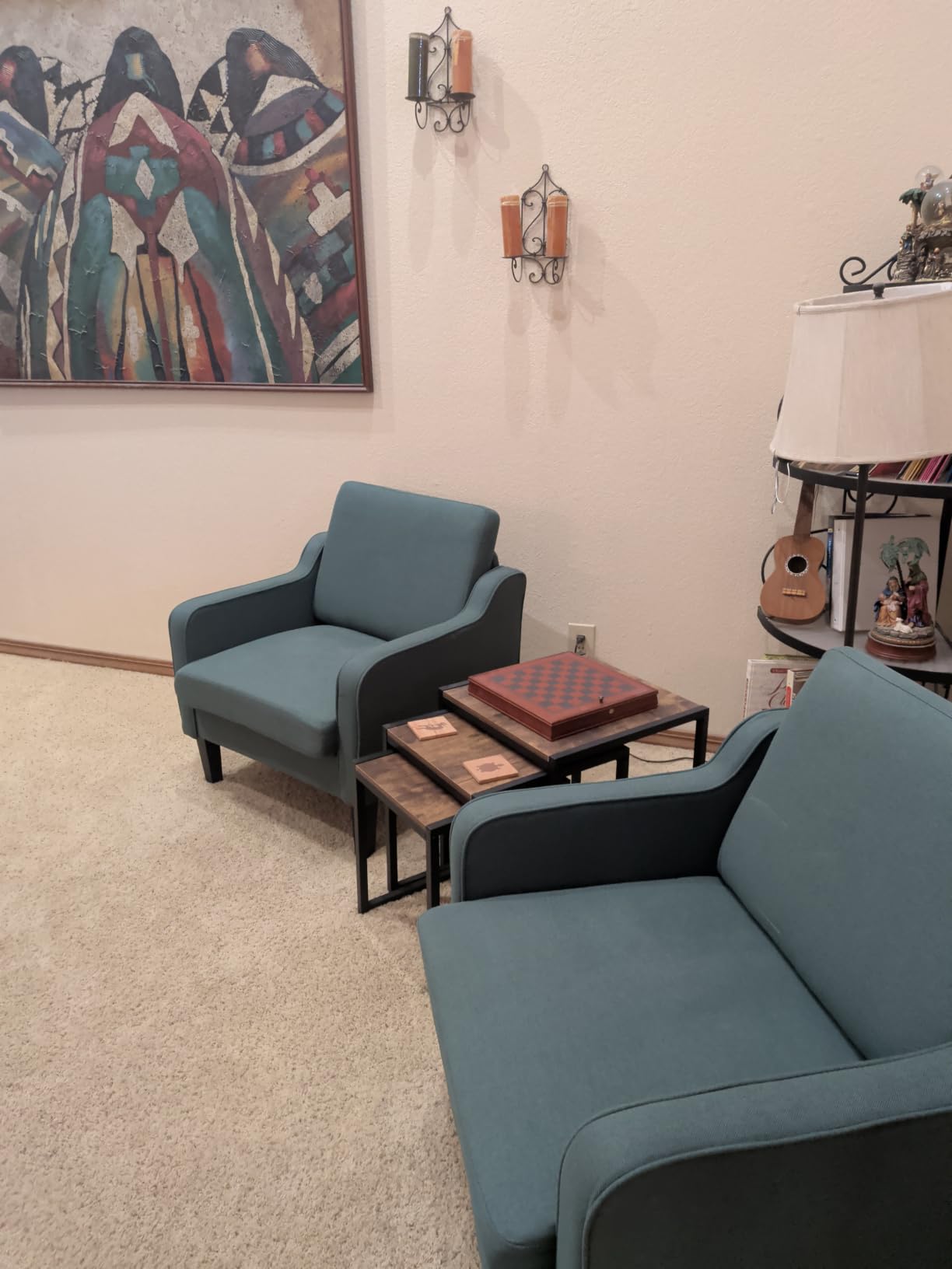 VINGLI Accent Chair, Linen Upholstered Armchair, 380 LBS, Living Room customer photo 1