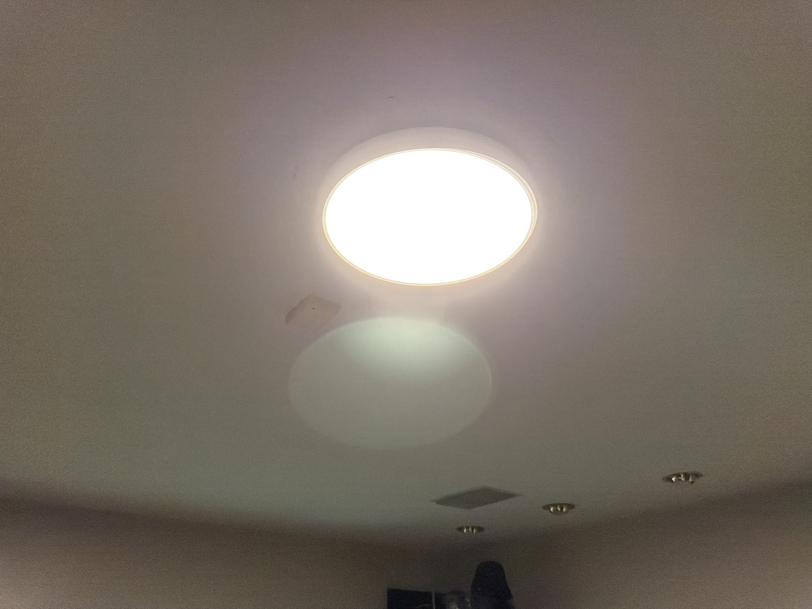 Govee Smart Ceiling Light, RGBIC 2400LM 2700K-6500K 12 Inch 1 Pack White | RGBIC LED Flush Ceiling Light Fixture, 2400LM DIY Colors, Works with Matter Alexa for Bedroom, Living Room customer photo 1
