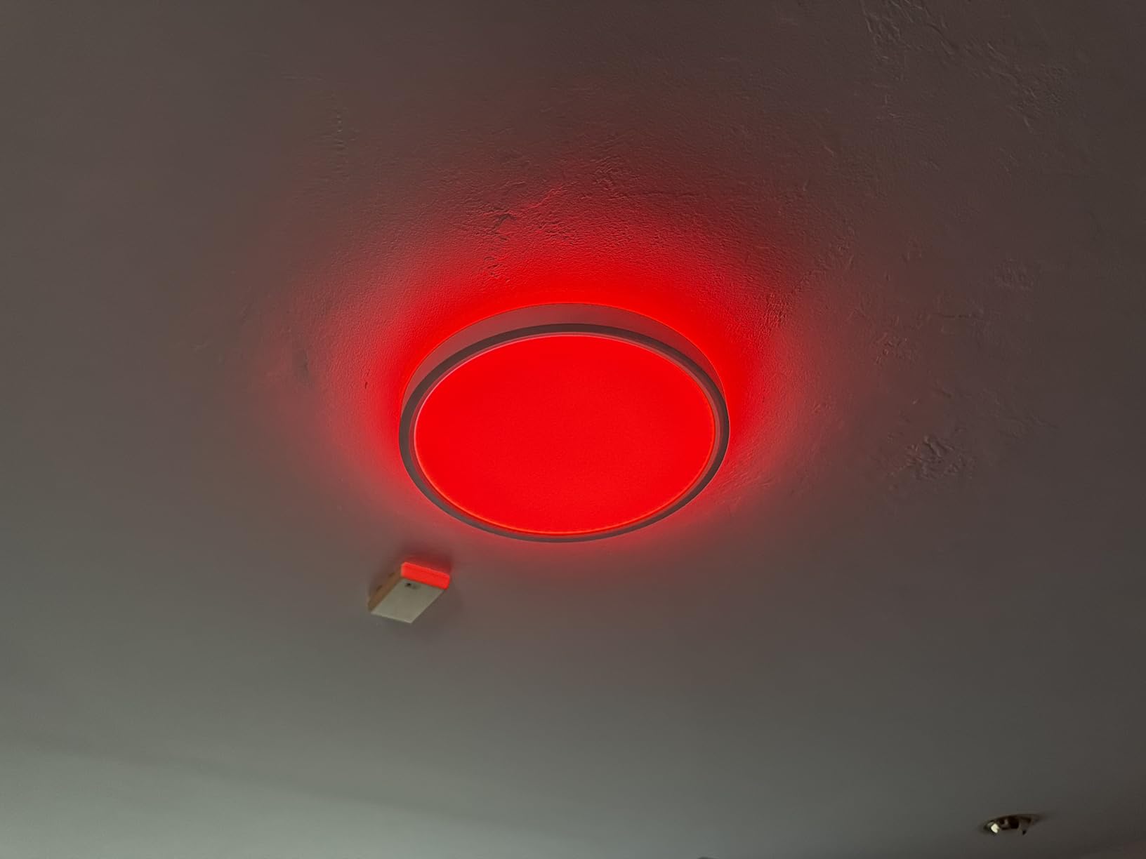 Govee Smart Ceiling Light, RGBIC 2400LM 2700K-6500K 12 Inch 1 Pack White | RGBIC LED Flush Ceiling Light Fixture, 2400LM DIY Colors, Works with Matter Alexa for Bedroom, Living Room customer photo 2