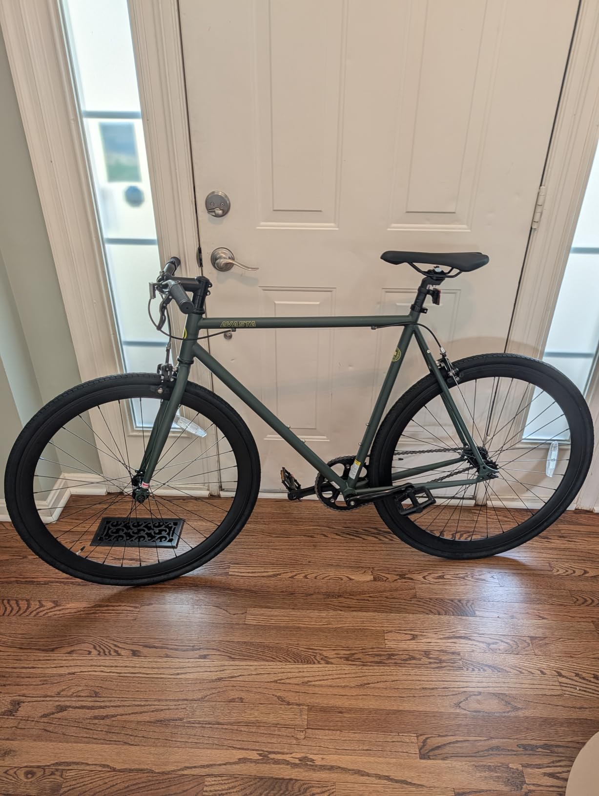 AVASTA Single-Speed Fixed Gear Fixie Bike, Flip Flop Hub Urban Commuter Bicycle customer photo 2