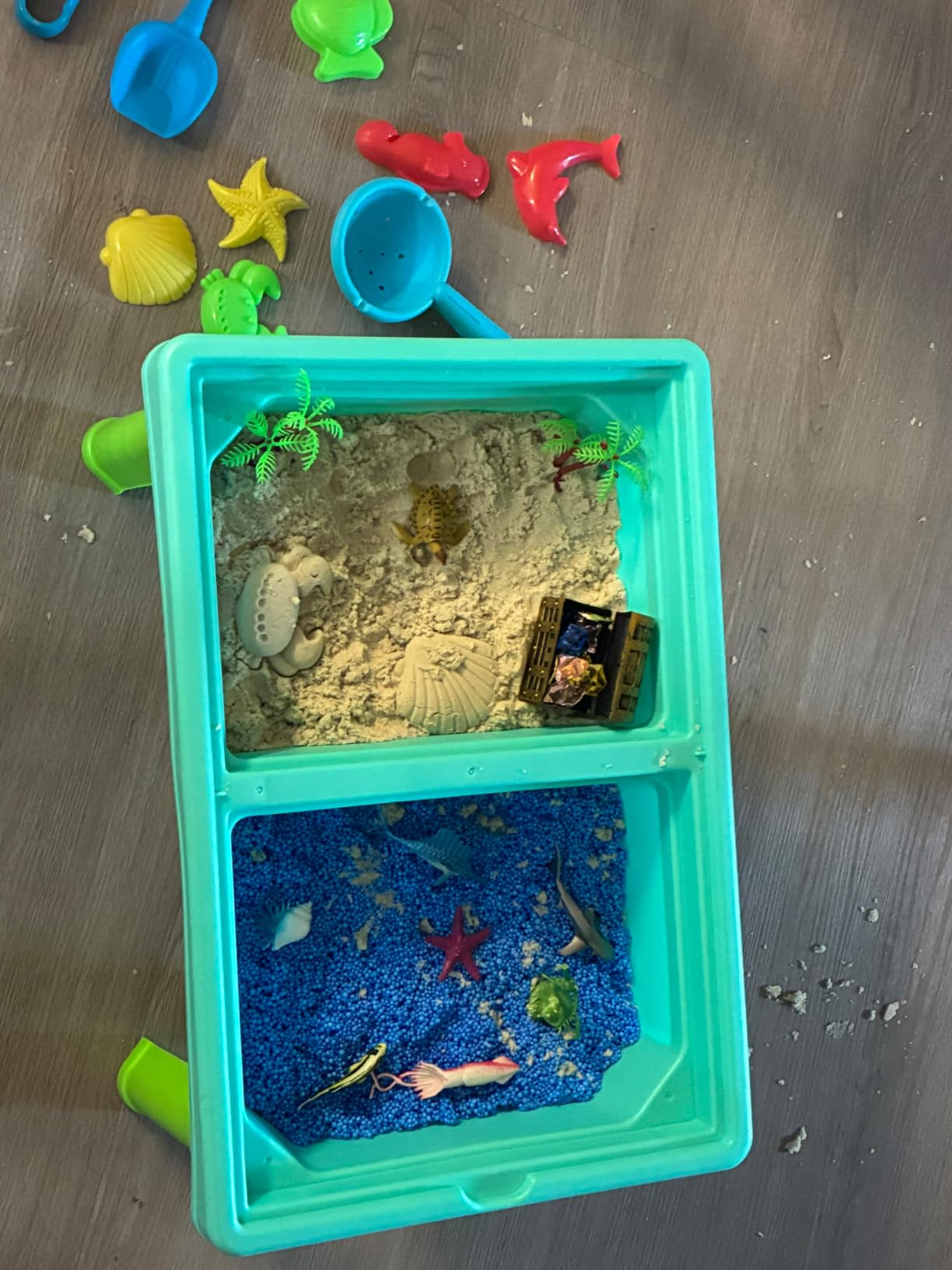 Carolart Ocean Sensory Table, Sand Table, Standing Sensory Bin customer photo 1