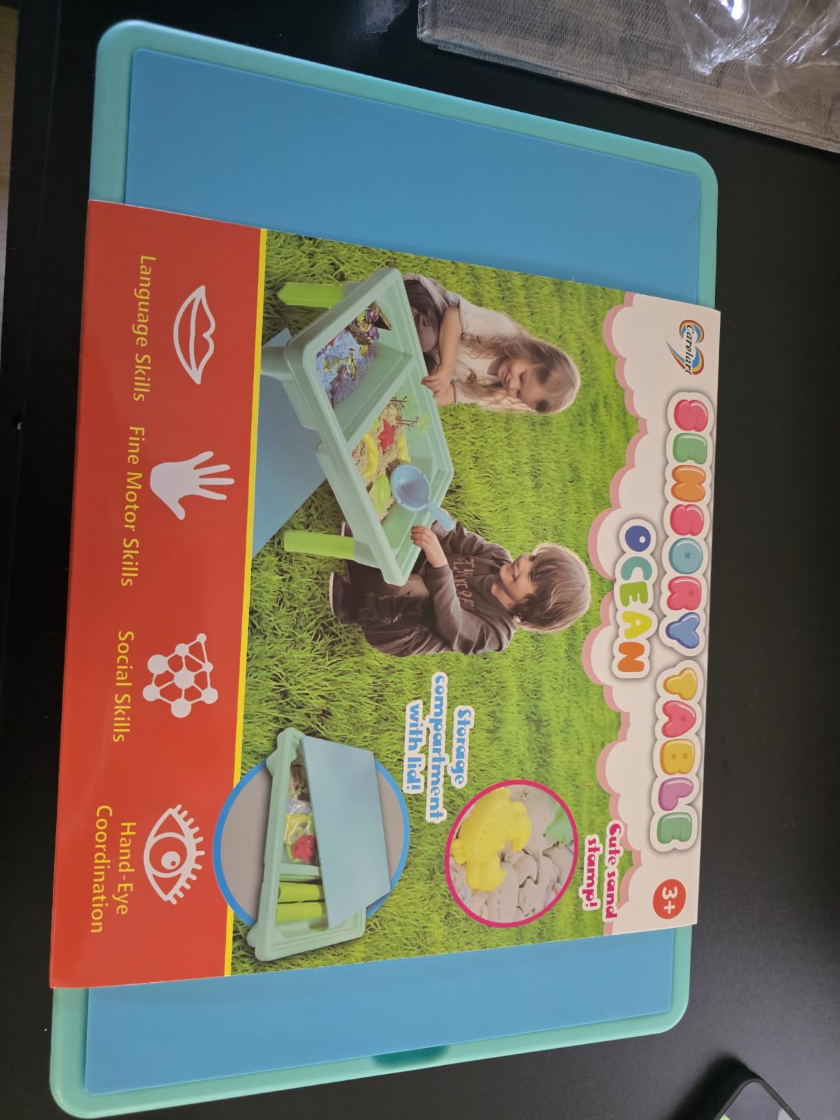 Carolart Ocean Sensory Table, Sand Table, Standing Sensory Bin customer photo 2