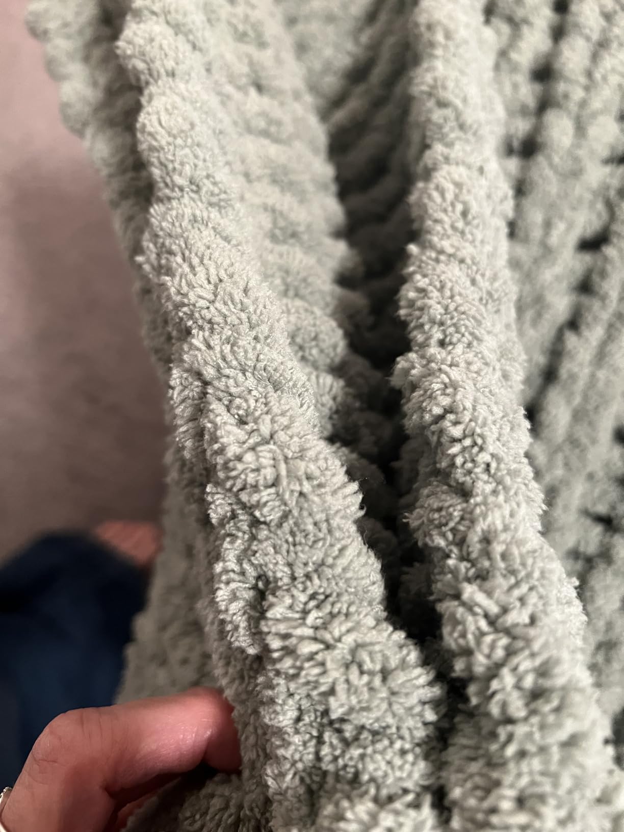 Chenille Chunky Knit Throw Blanket for Couch 50