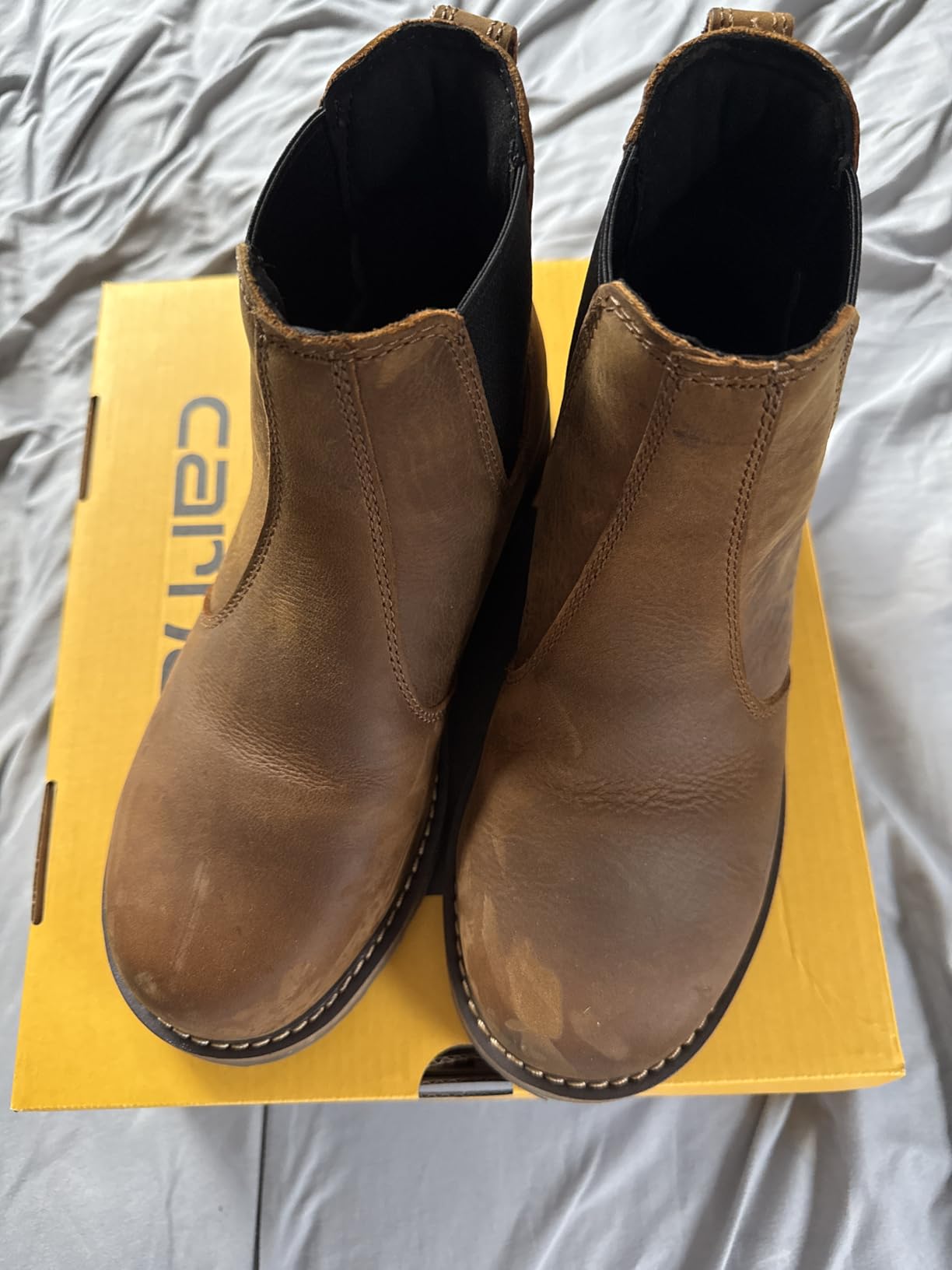 Carhartt Women's Frontier Water-Resistant Chelsea Steel Toe Boots for Women - Lightweight EVA Midsole, Durable Rubber Outsole and Cushion Footbed customer photo 2