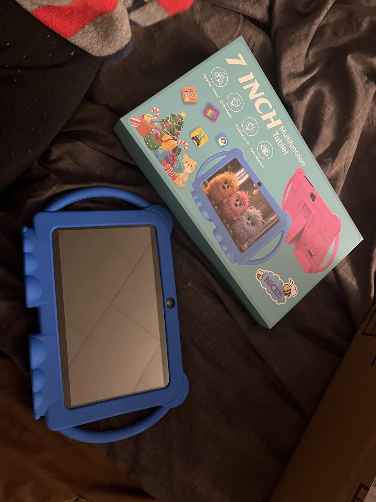 HOTTABLET Kids Tablet 7 inch Android, 4GB RAM 32GB ROM, 1TB Expandsion, with Parental Control, WiFi, Bluetooth, Dual Camera with Silicone Case, 1PCS (Pink) customer photo 2