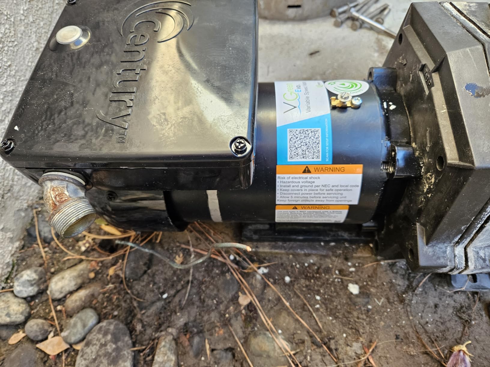 Century EVC165 1.65 THP Variable Speed Pool Pump Motor 56J Round Flange customer photo 2