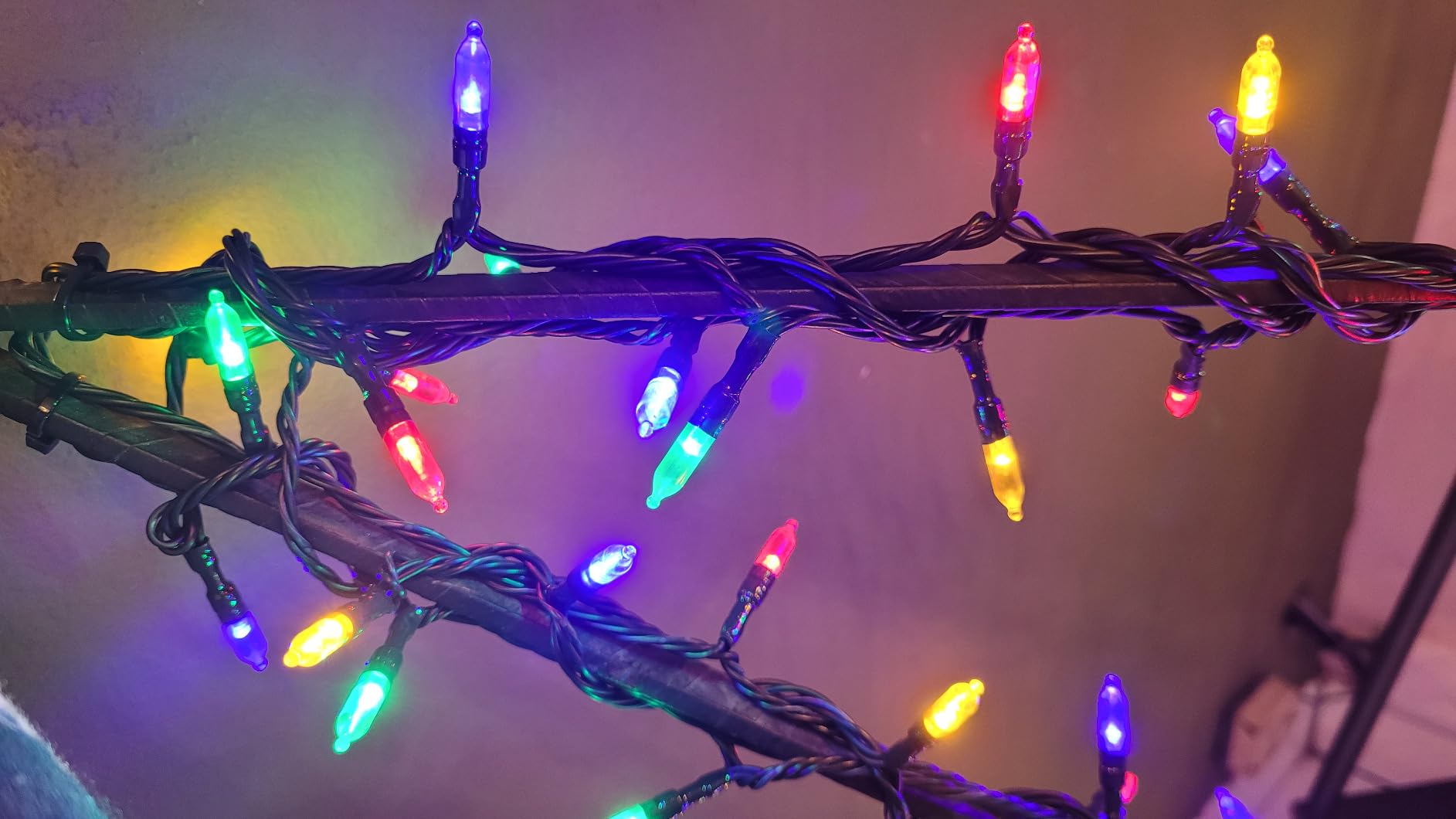 Dazzle Bright 200 LED Halloween Mini String Lights, 65 FT Connectable Waterproof 8 Modes Fairy Lights for Indoor Outdoor Patio Garden Holiday Party Decorations (Purple & Orange & Green) customer photo 2