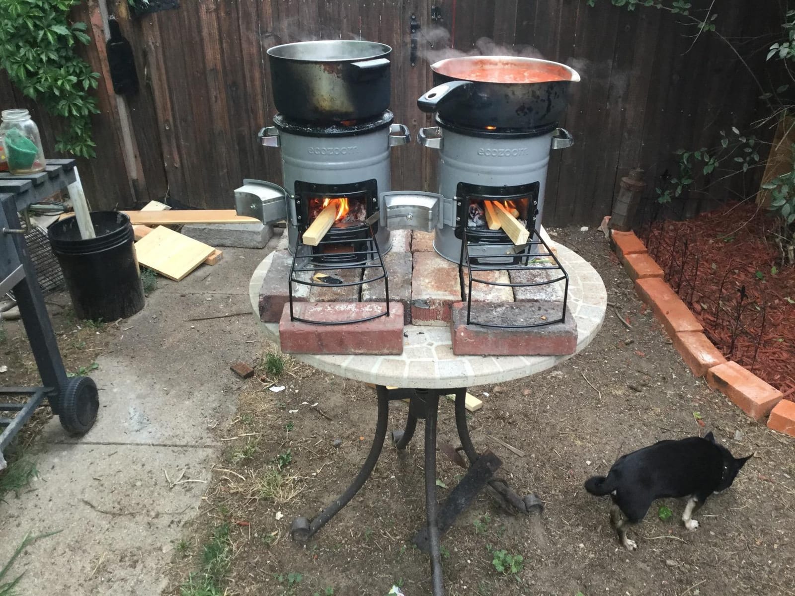 EcoZoom Rocket Stove, Dual Fuel Wood & Charcoal, Portable & Insulated | Heavy Duty, Emergency Use, Refractory Linings, Cast-Iron Cookware Compatible customer photo 1