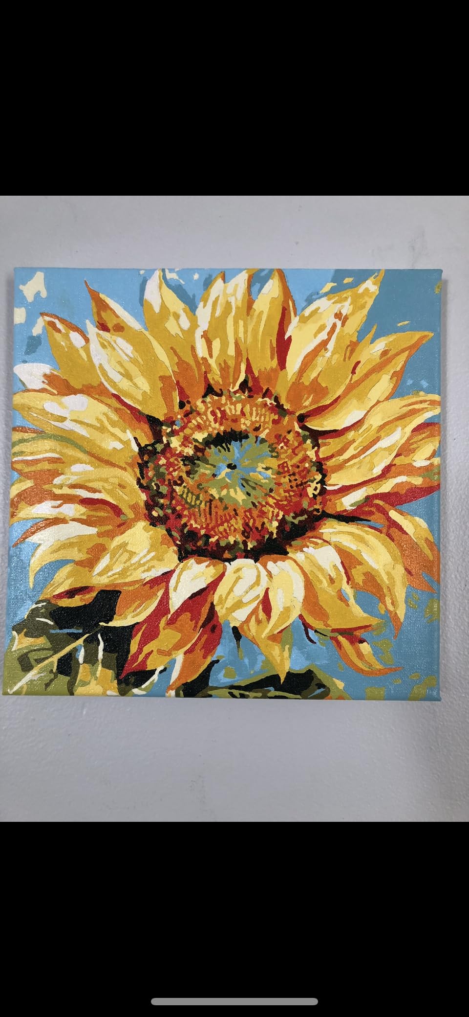Offito Framed Paint by Numbers Kit for Adults Beginners, Sunflower customer photo 2