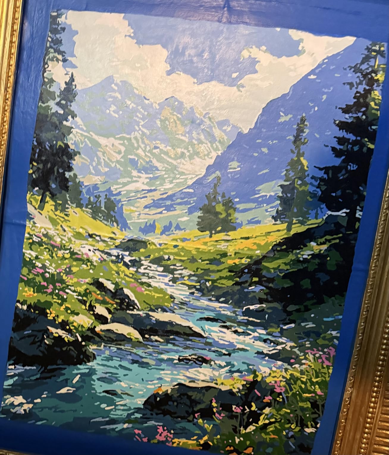 Mountain Paint by Number for Adults, Landscape Paint by Numbers for Adults customer photo 1